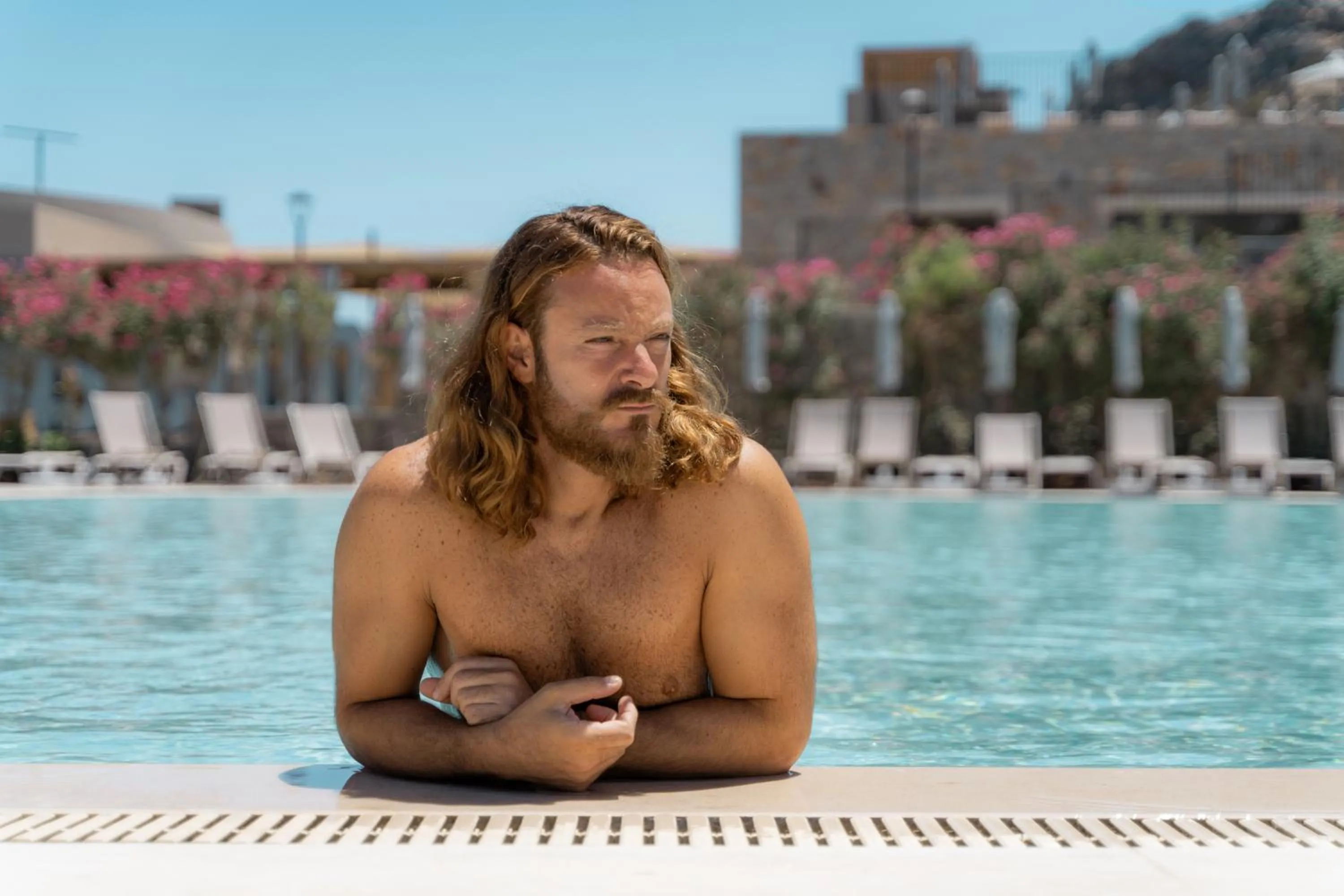 Pool view in Elios Hill