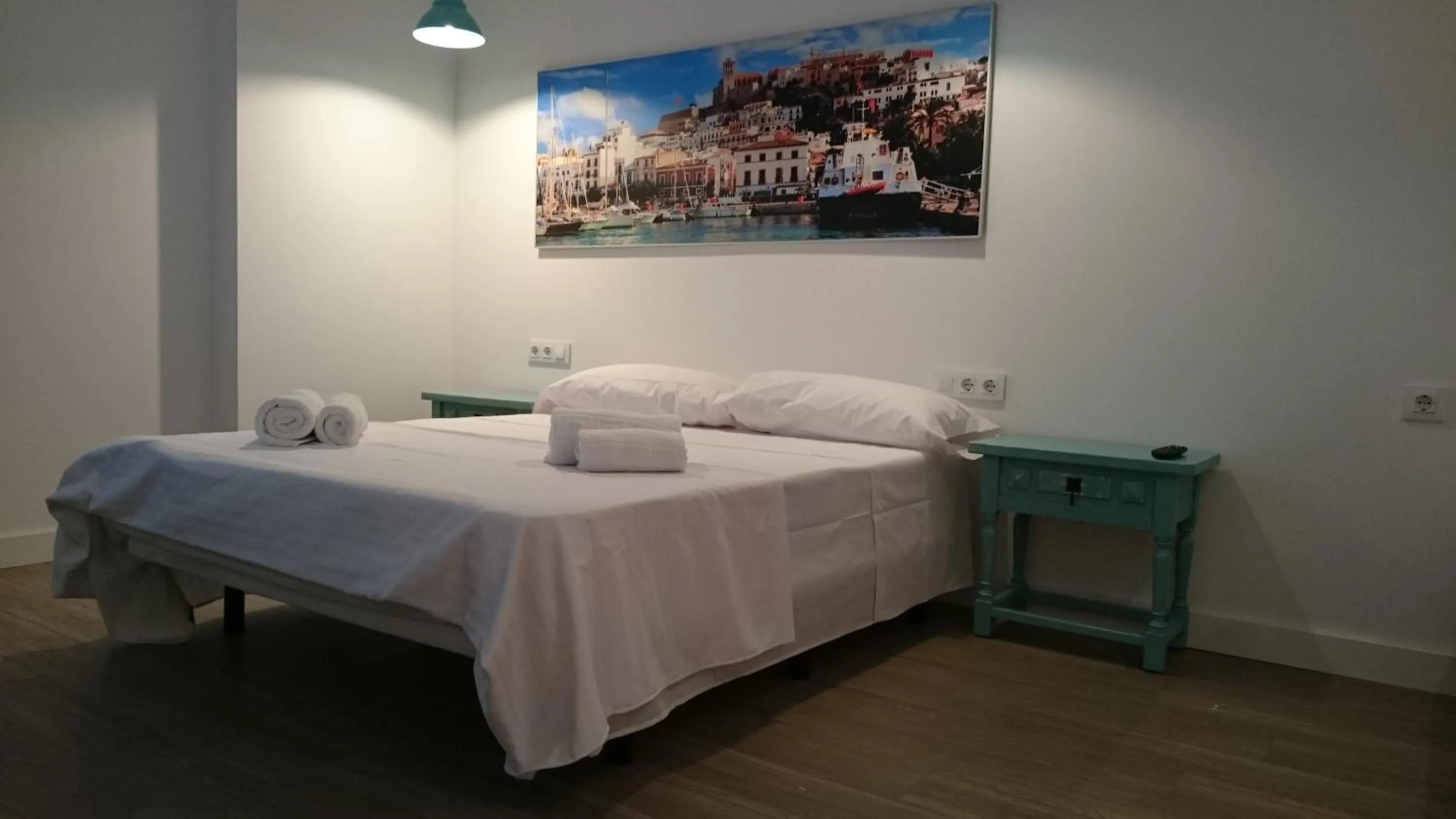 Photo of the whole room, Bed in Hostal Sunset Ibiza