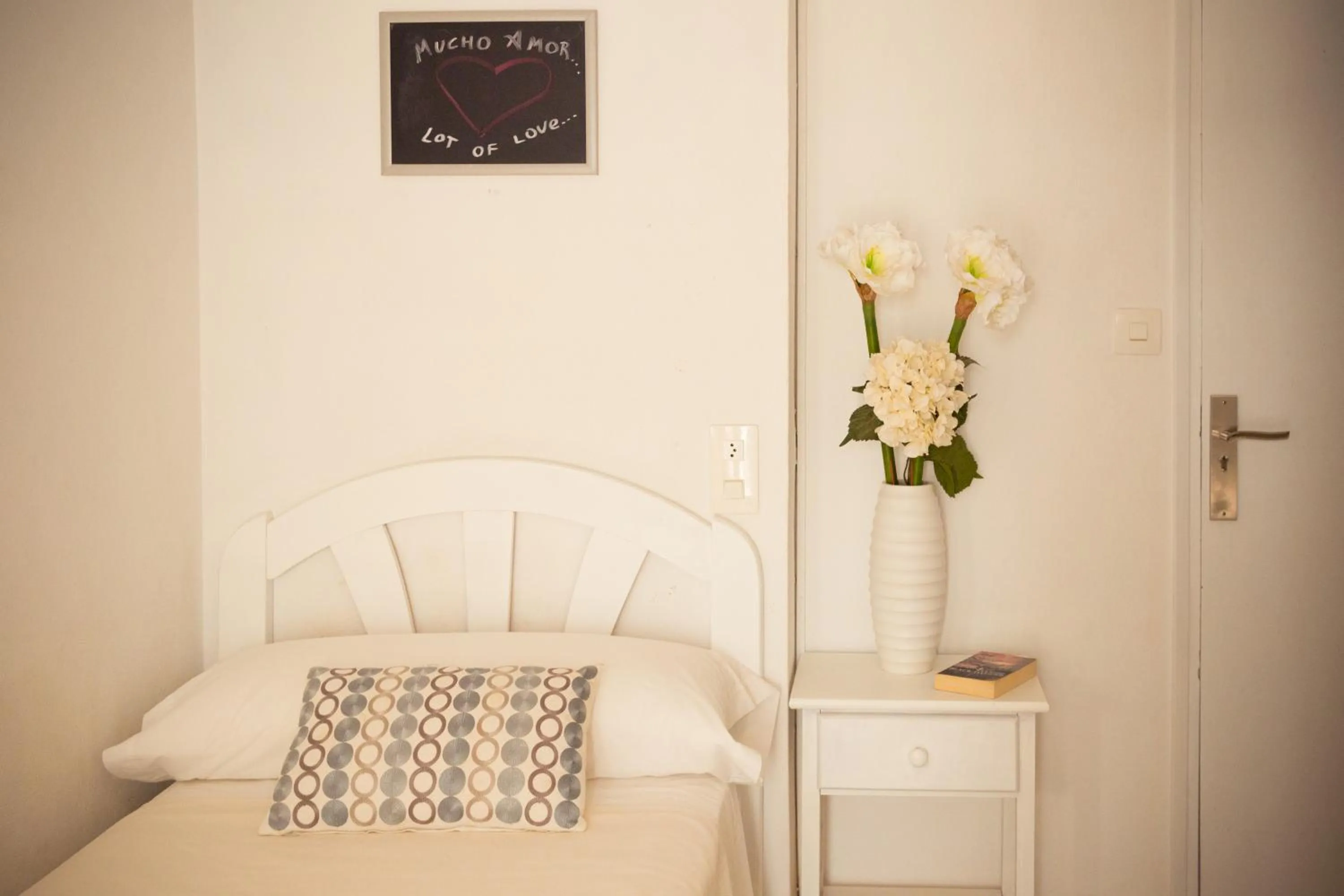 Decorative detail, Bed in Hostal Sunset Ibiza