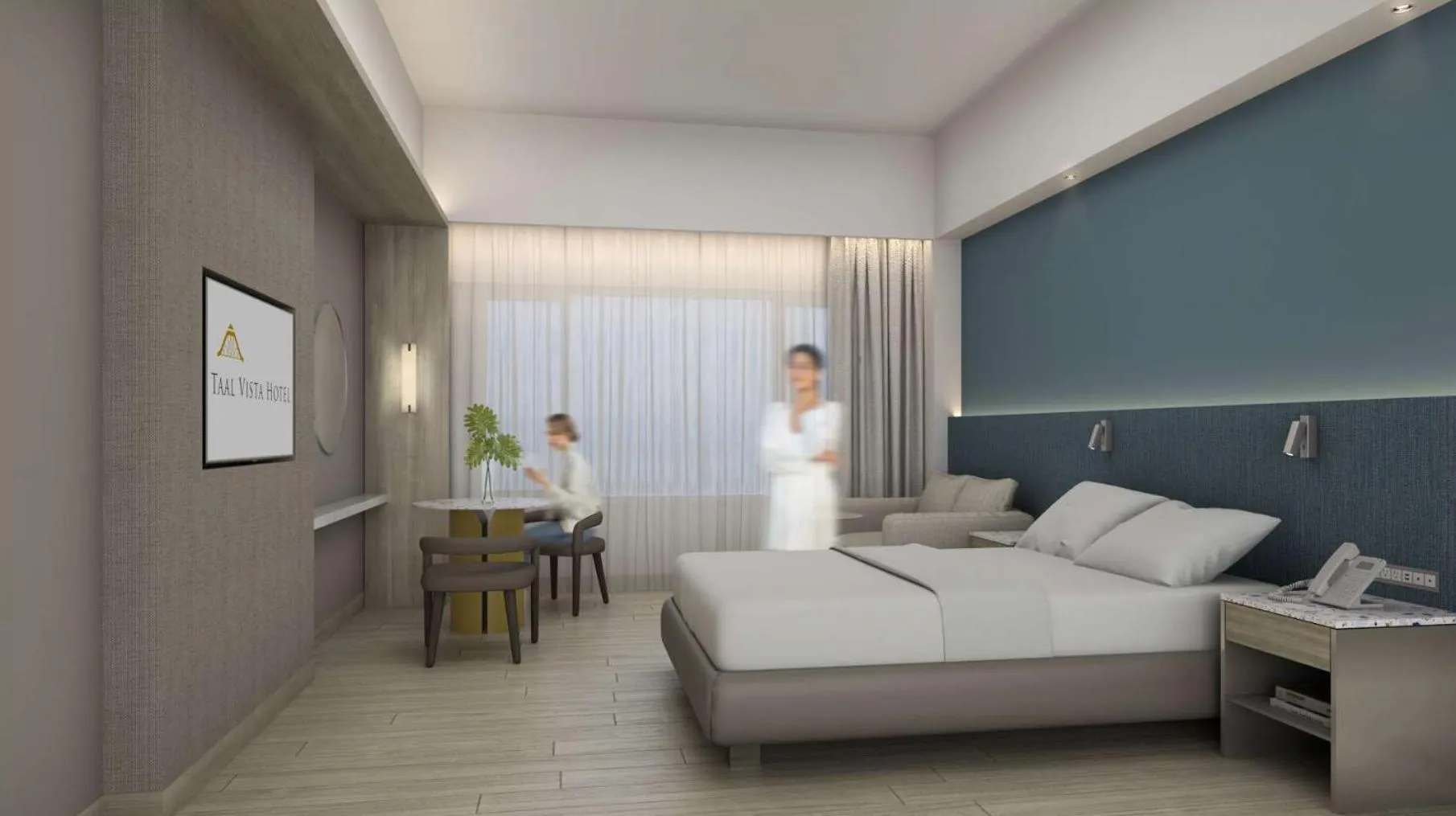 Bedroom, Bed in Taal Vista Hotel