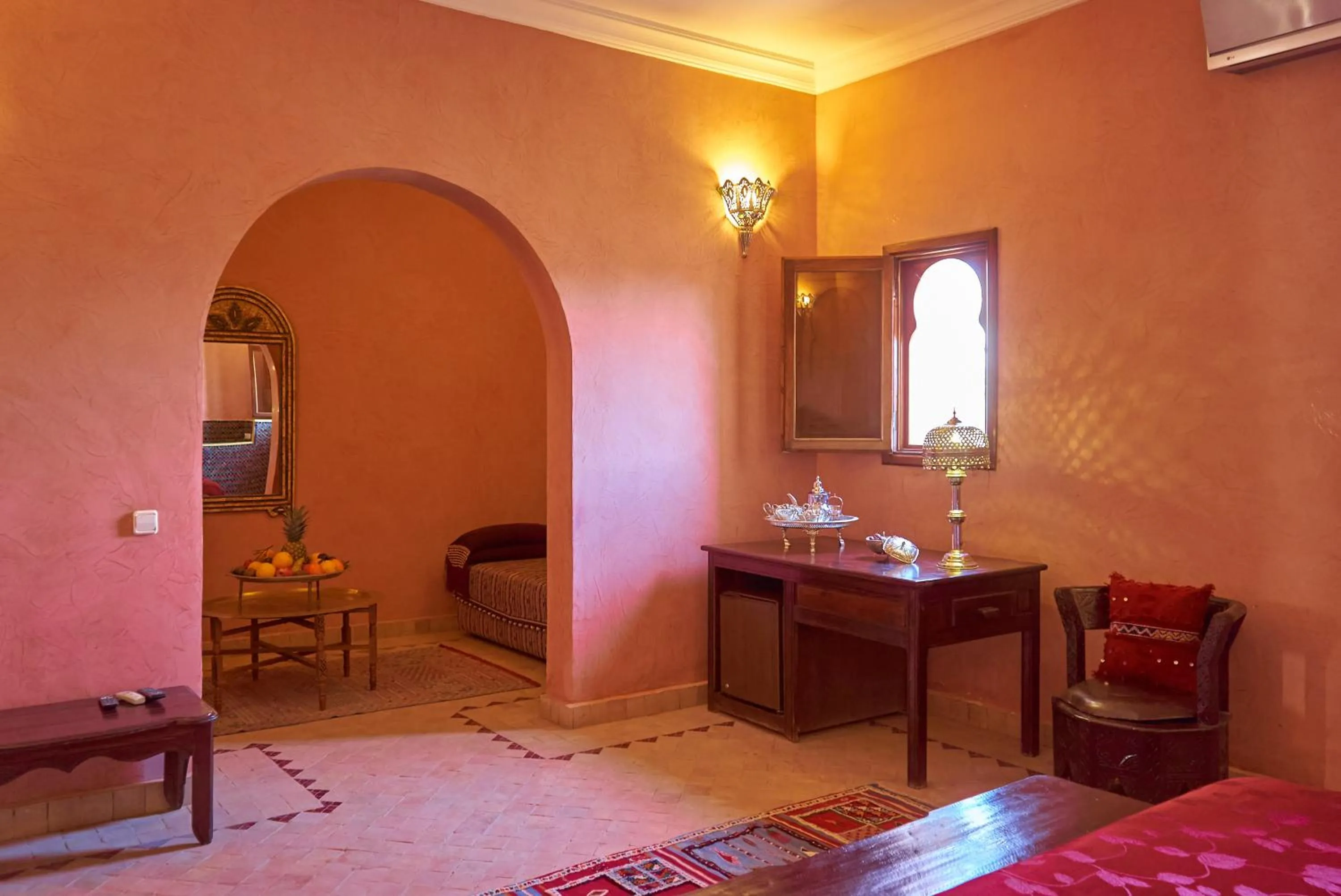 Bed in Hotel Kasbah Azalay