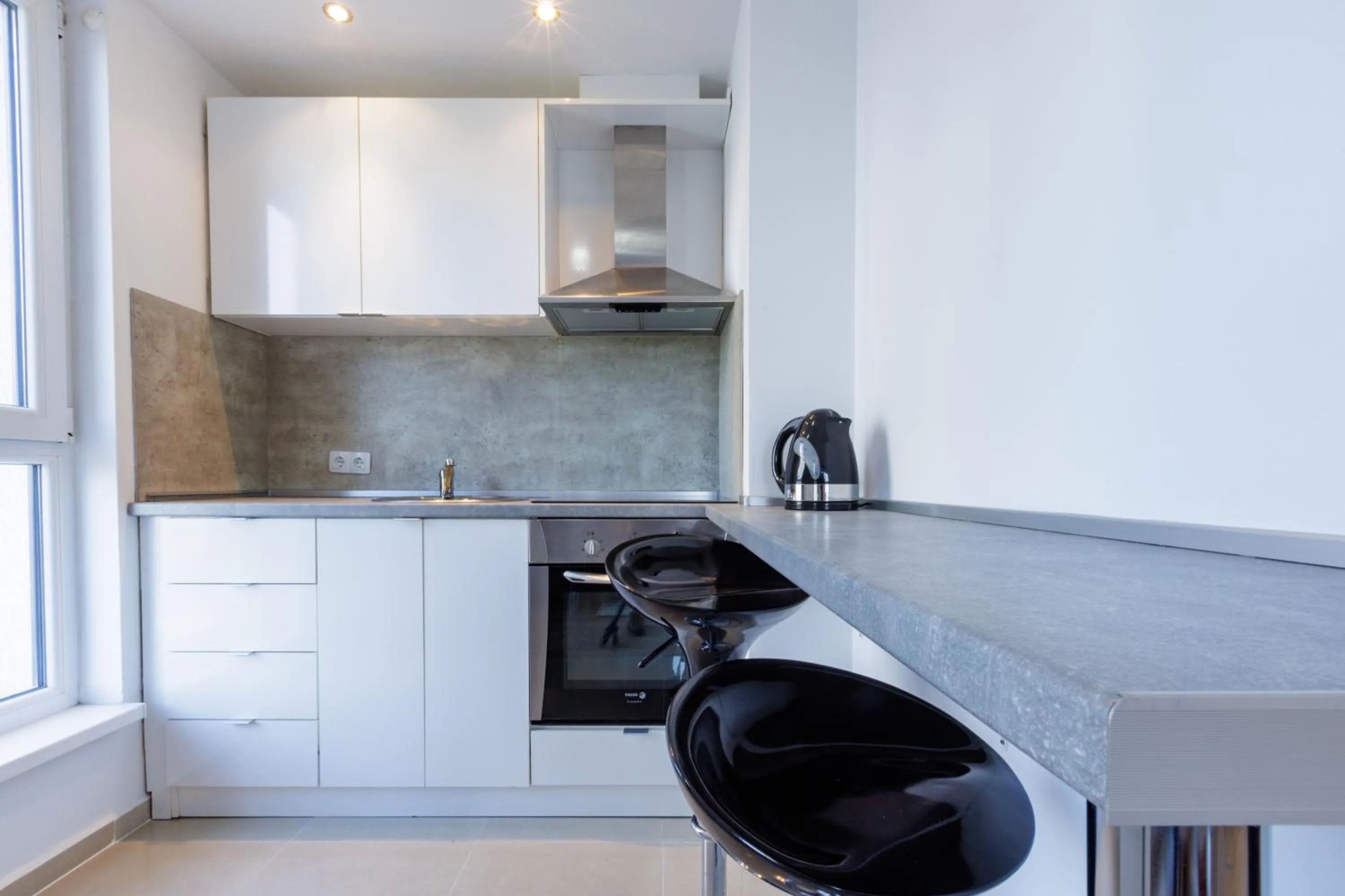 Kitchen or kitchenette in Saint George Palace Aparthotel