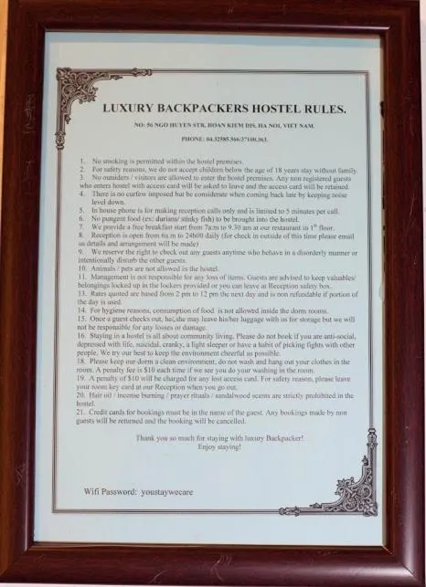 Luxury Backpakers Hotel