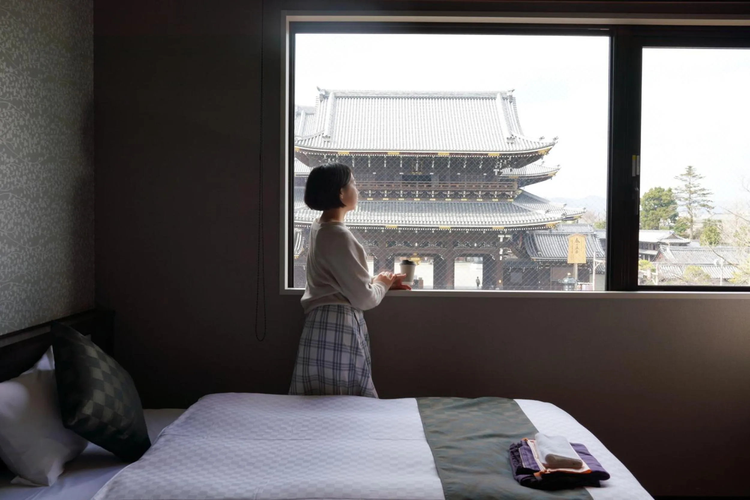 Nearby landmark, Bed in Hotel Kuu Kyoto
