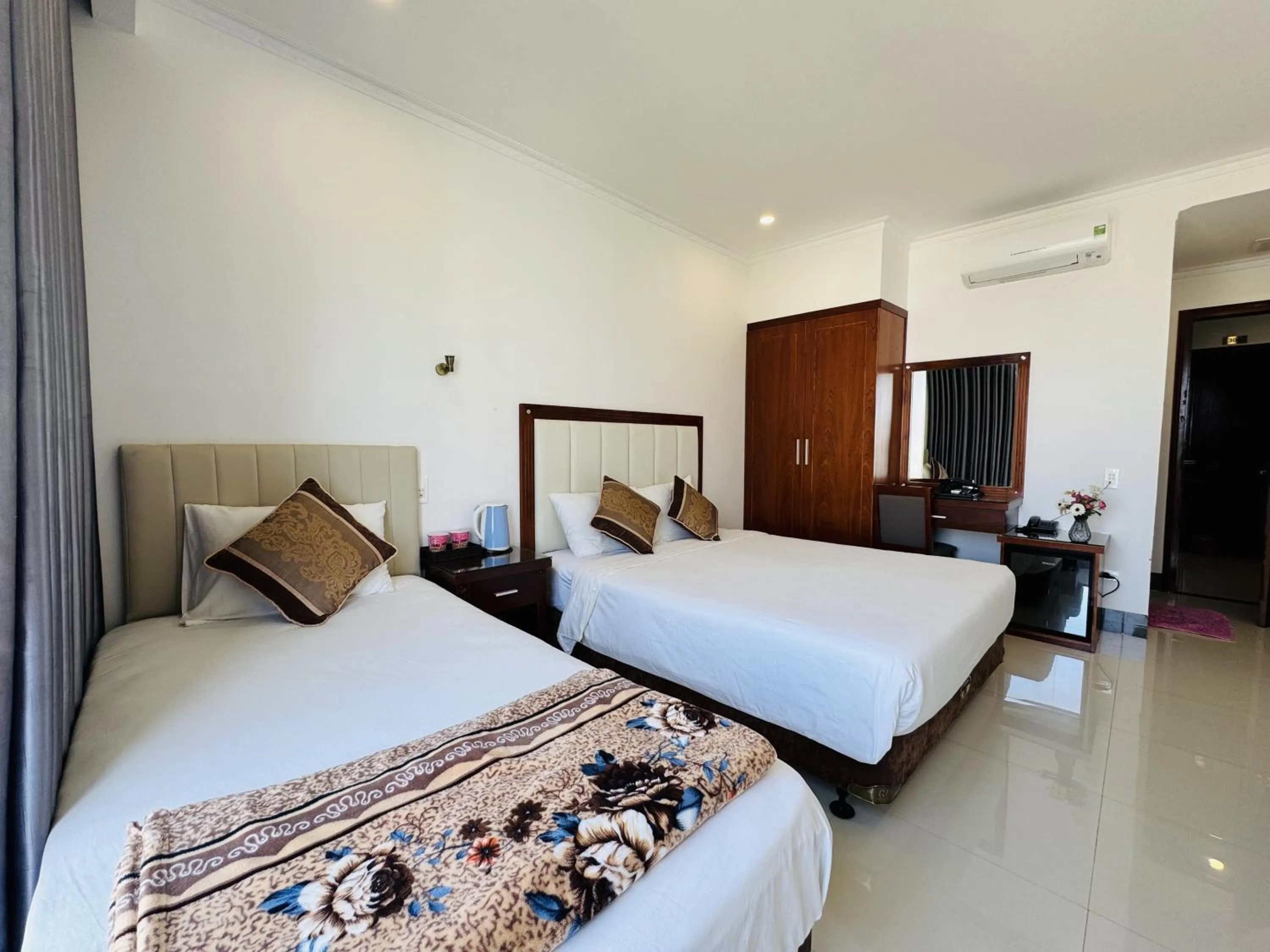 Bed in Khách Sạn Ninh Chữ