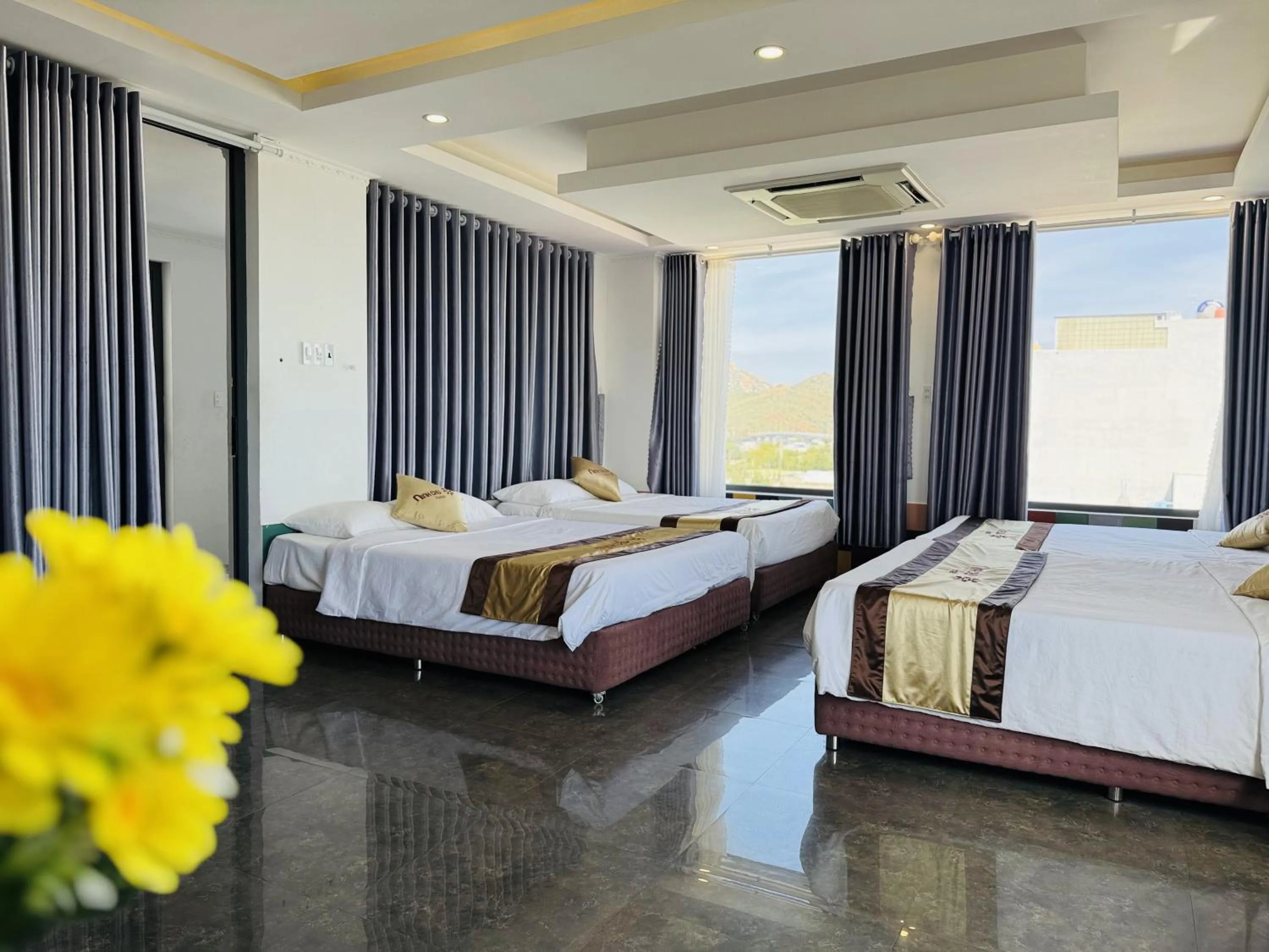 Bed in Khách Sạn Ninh Chữ