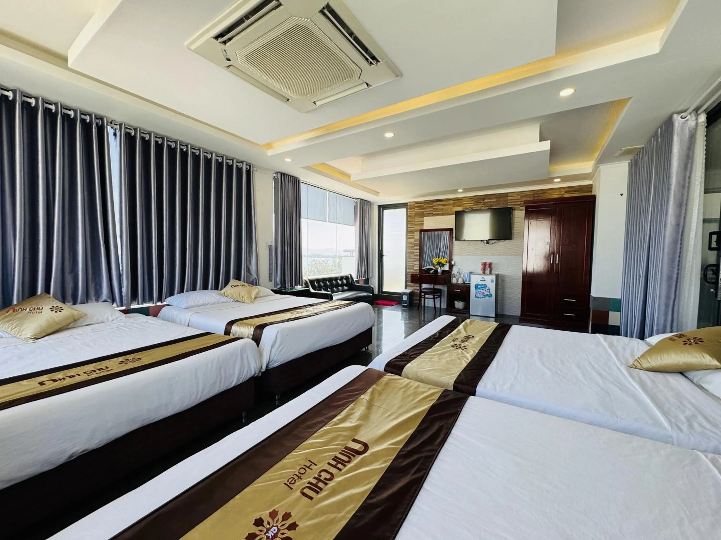 Bed in Khách Sạn Ninh Chữ