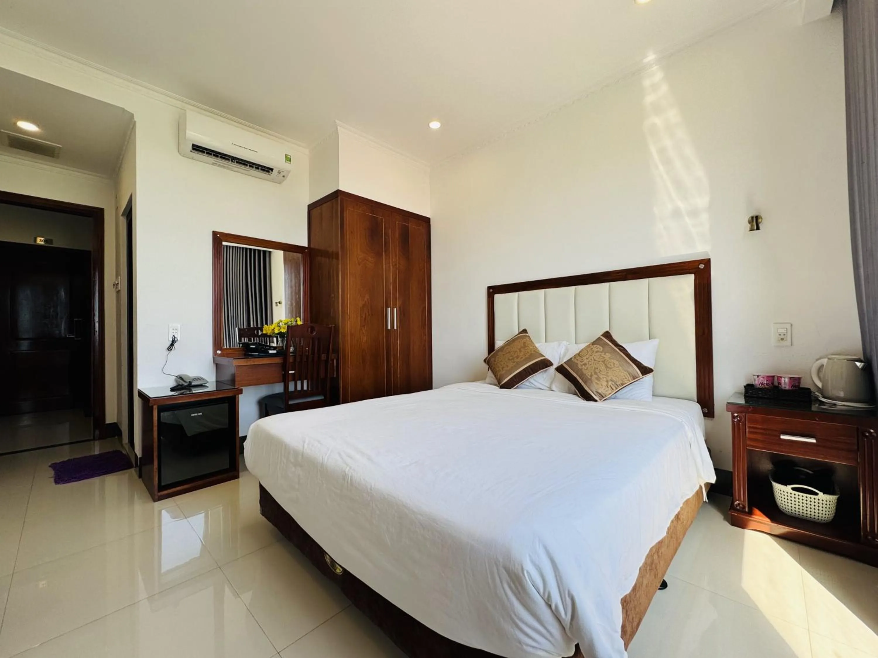 Bed in Khách Sạn Ninh Chữ