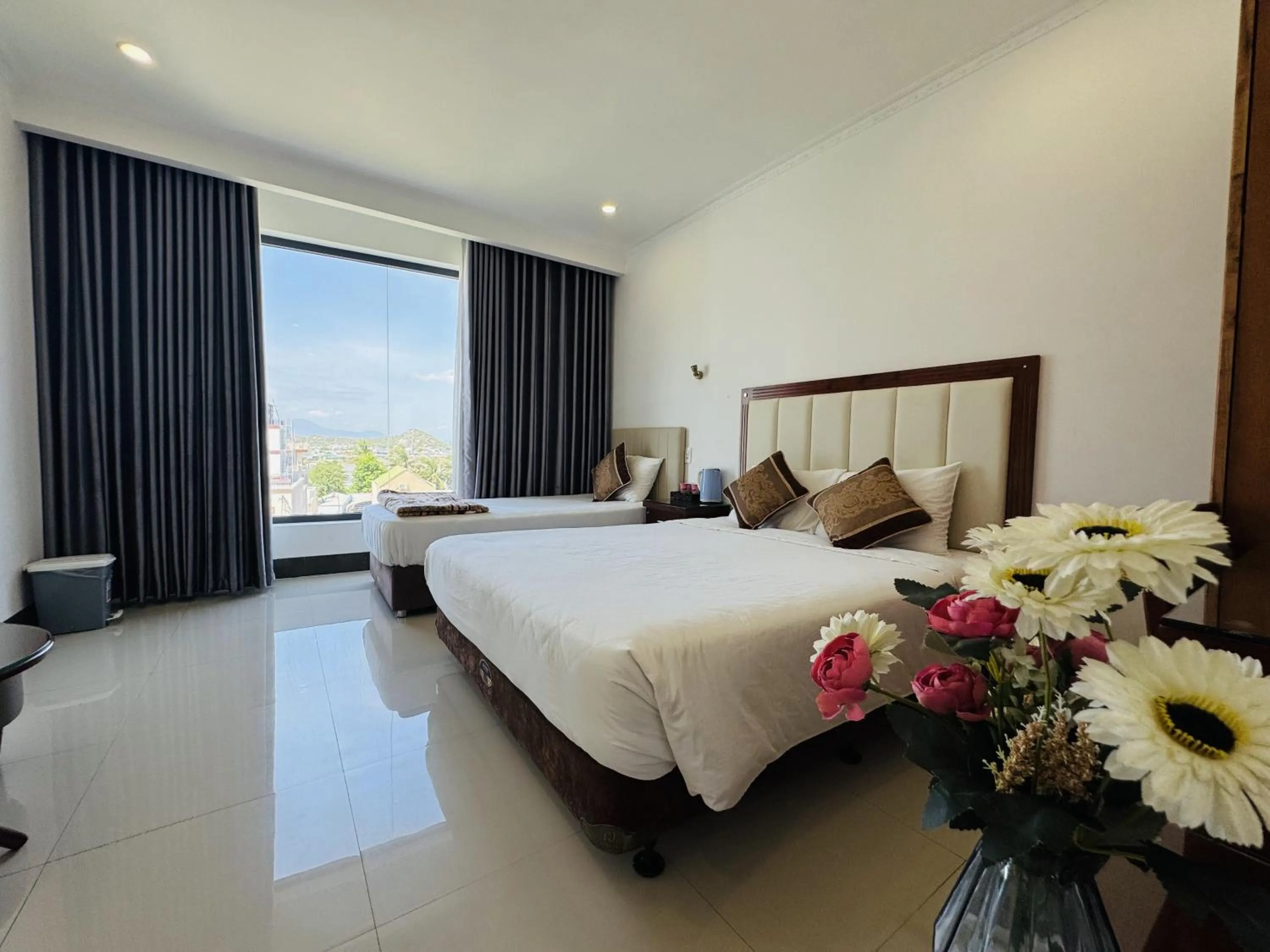 Bed in Khách Sạn Ninh Chữ