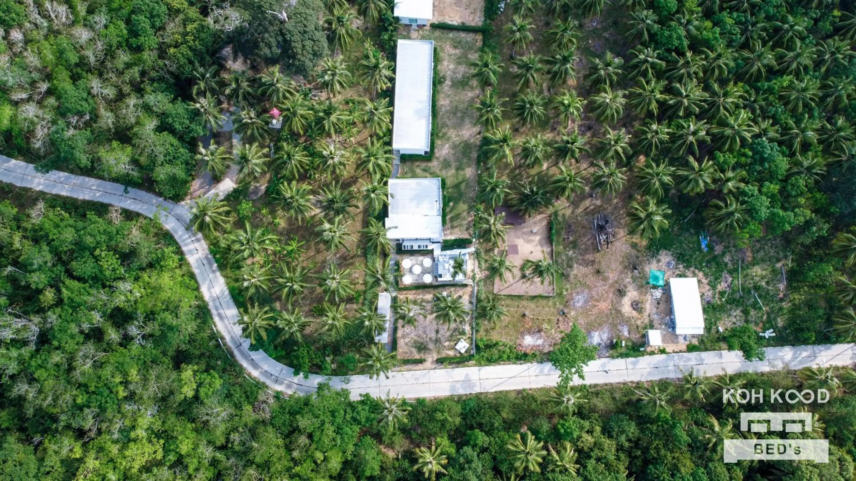 Bird's eye view in Koh Kood BED's
