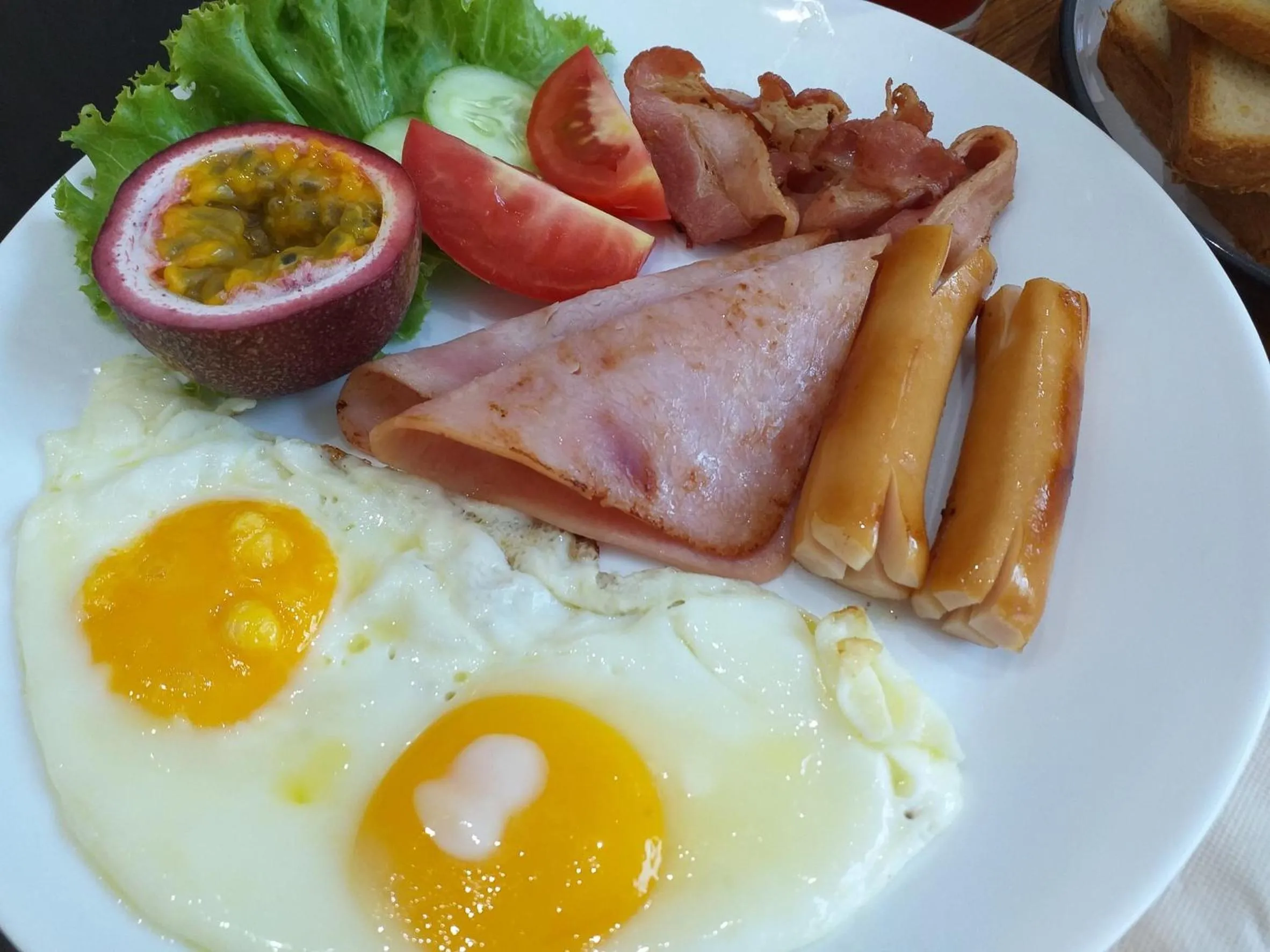 American breakfast in Koh Kood BED's