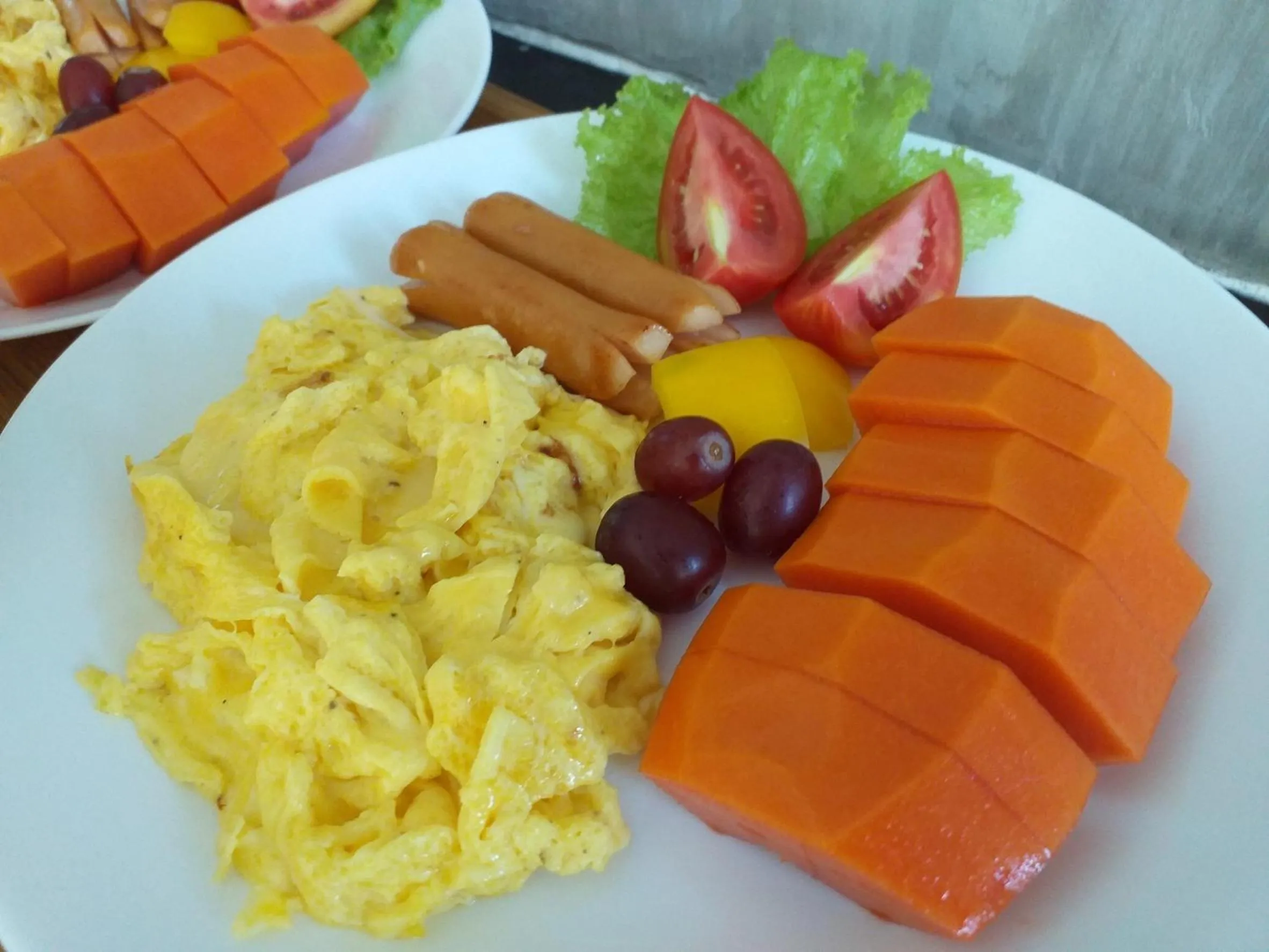 American breakfast in Koh Kood BED's