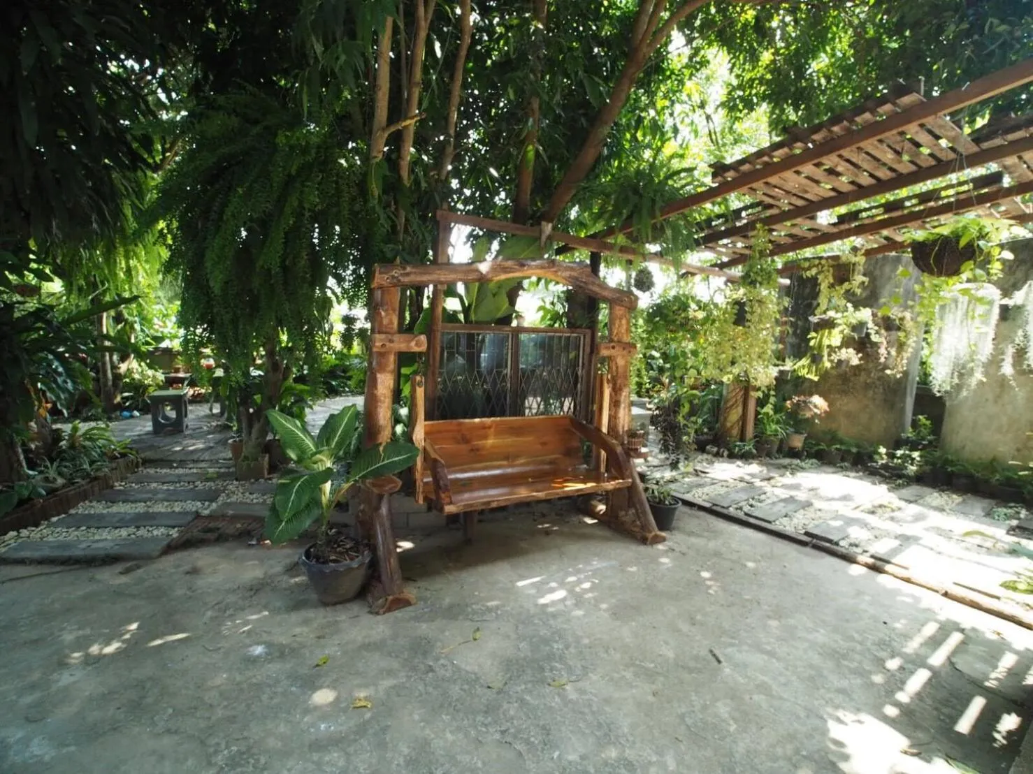 Patio in Pround Nan Cottage
