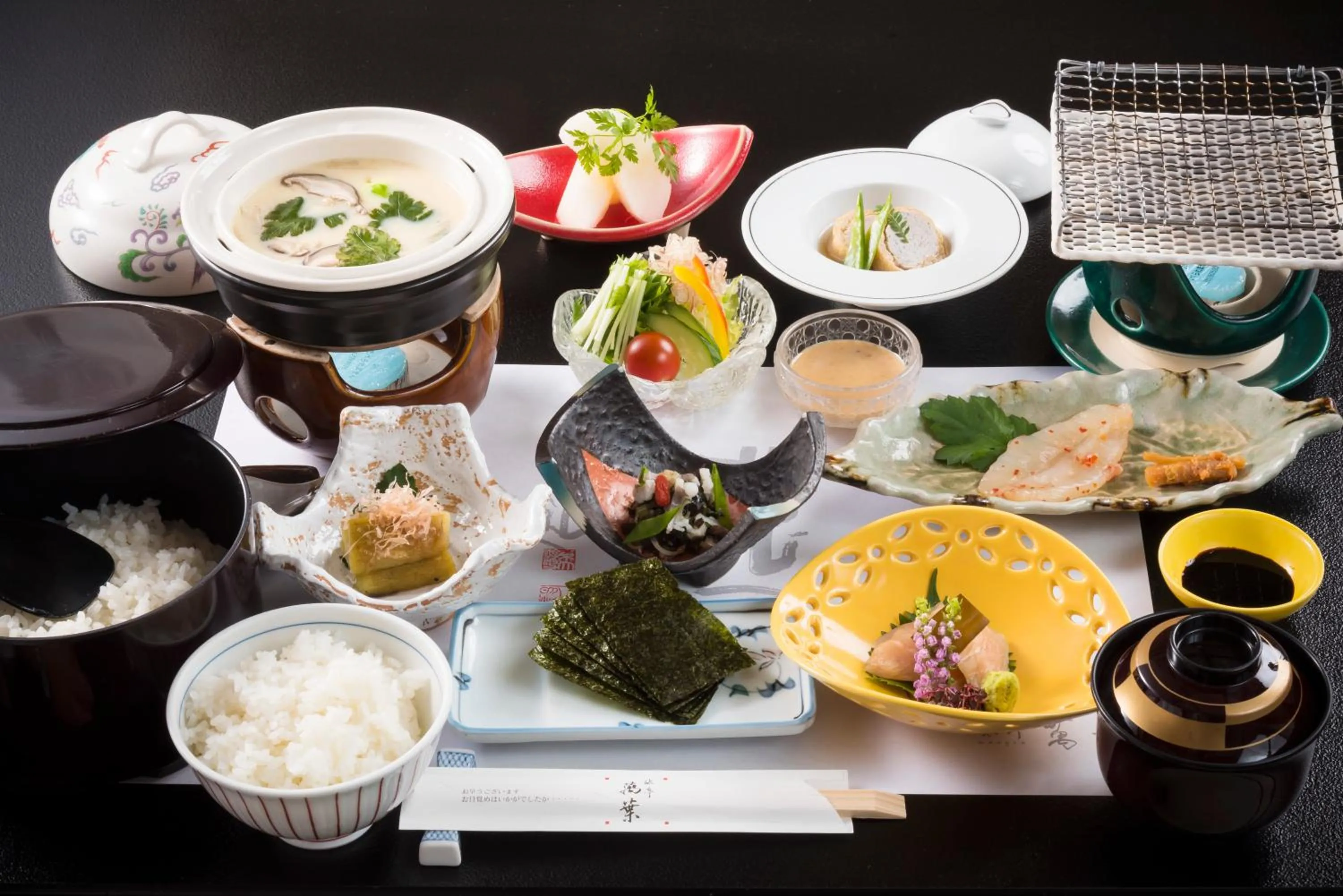 Asian breakfast in Ryotei Manyou