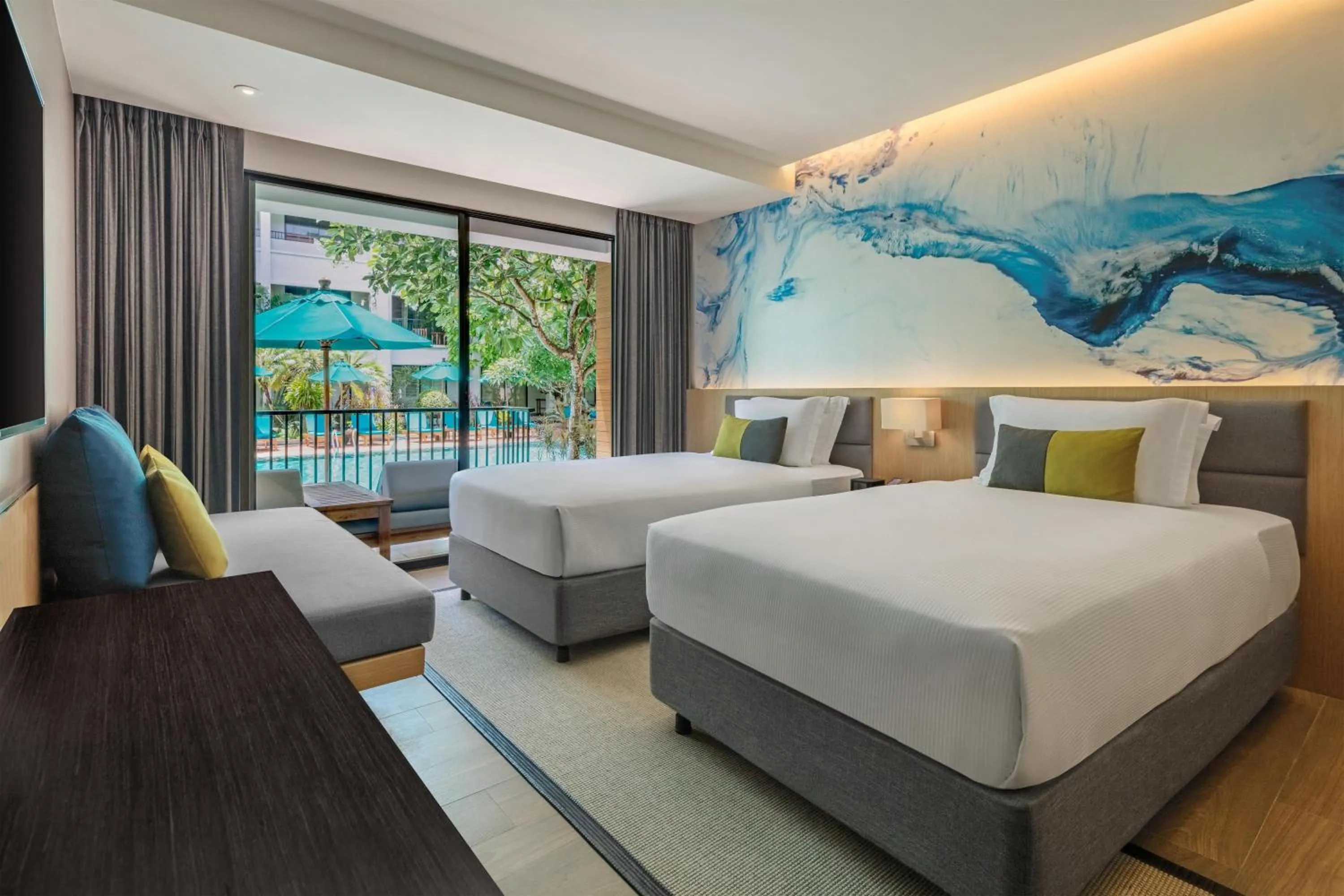 Bed in DoubleTree by Hilton Phuket Banthai Resort