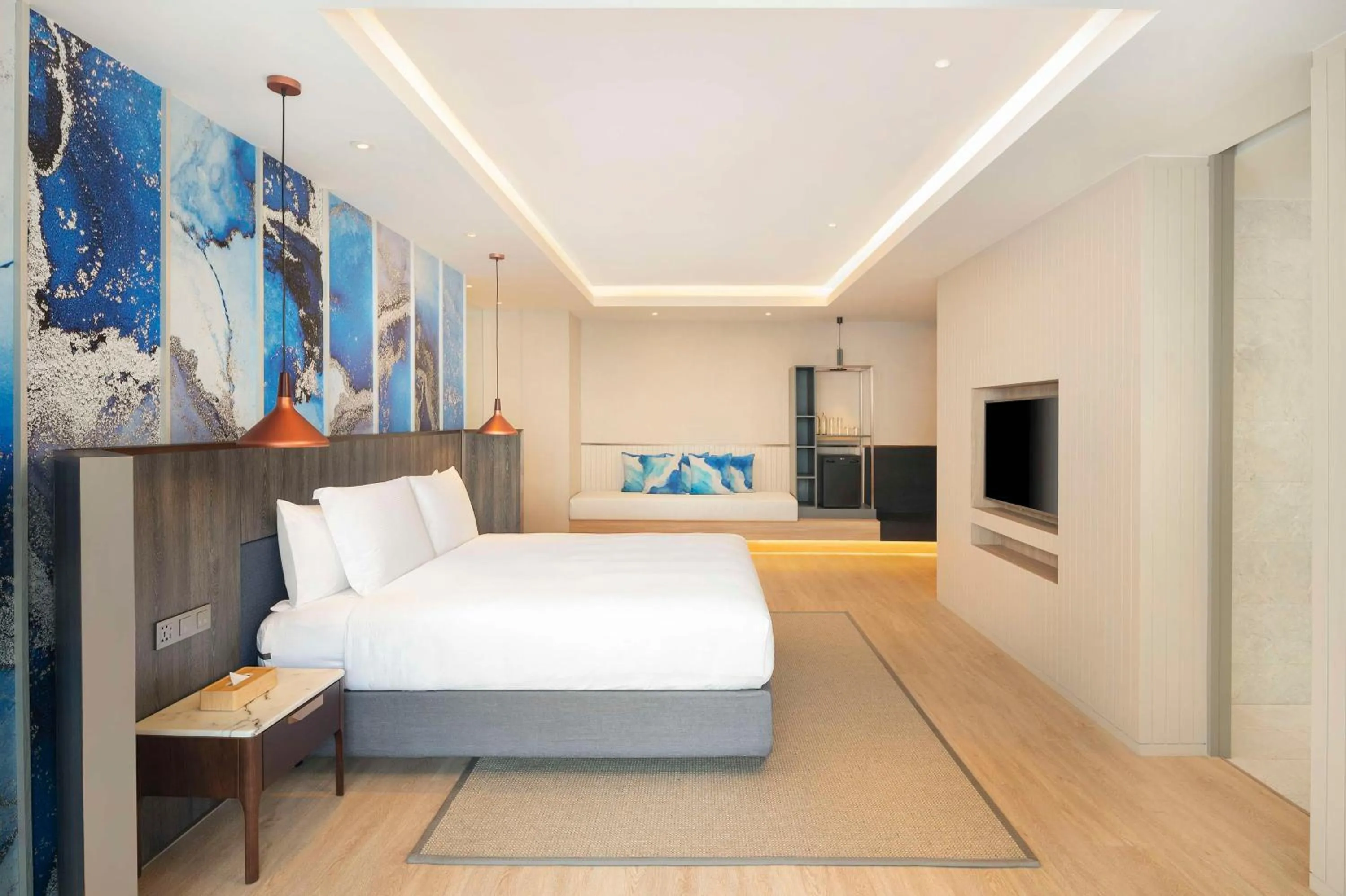 Bed in DoubleTree by Hilton Phuket Banthai Resort