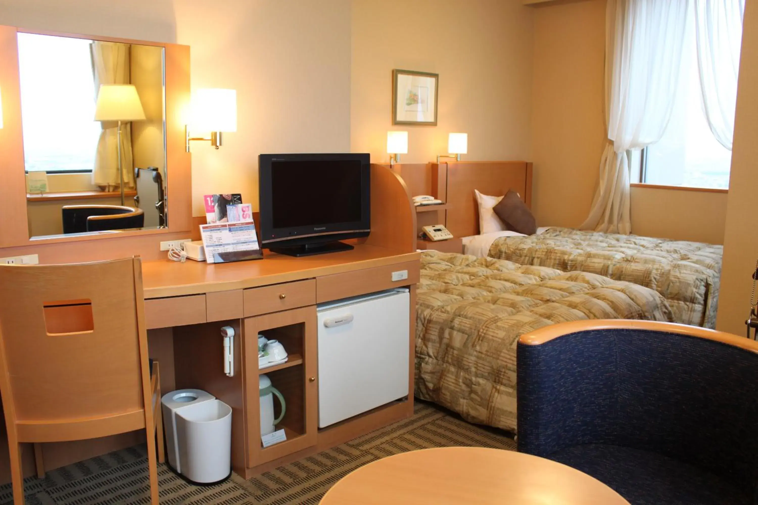 Superior Twin Room with View - Smoking in Yamagata Eki Nishiguchi Washington Hotel Superior Twin Room with View - Smoking in Yamagata Eki Nishiguchi Washington Hotel