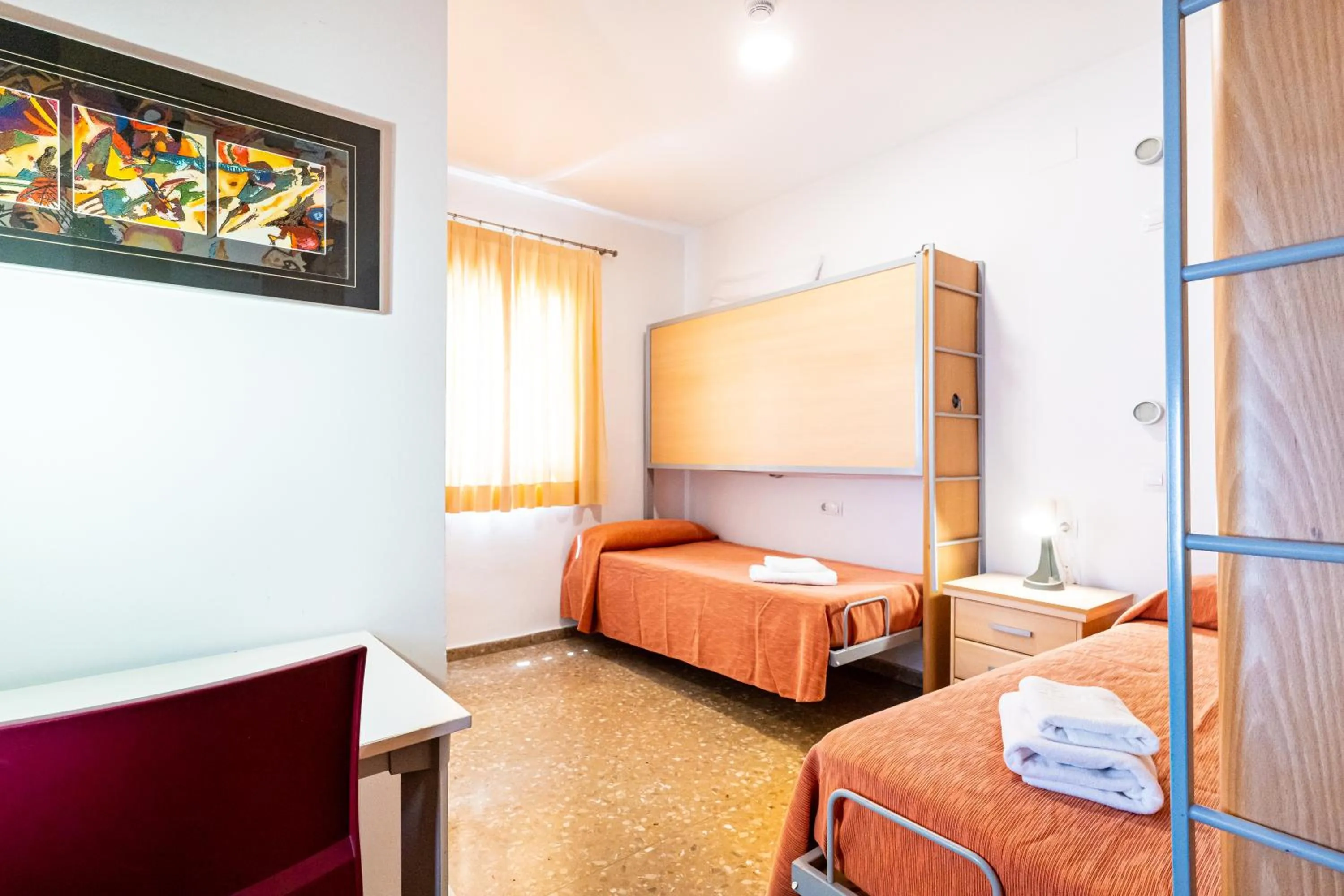 Bedroom, Bed in Albergue Inturjoven Marbella