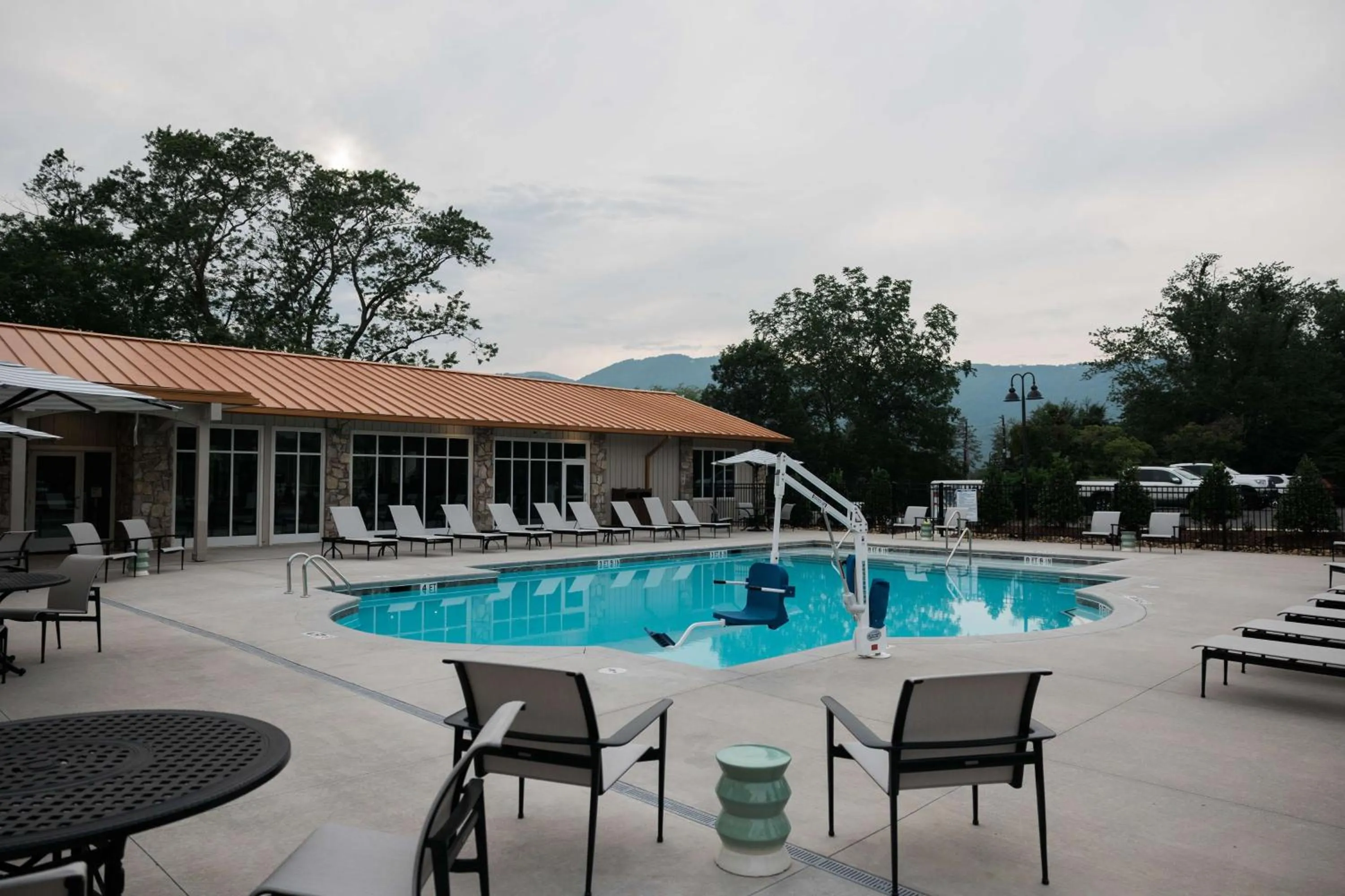 Pool view in Waynesville Inn and Golf Club, Tapestry Collection by Hilton