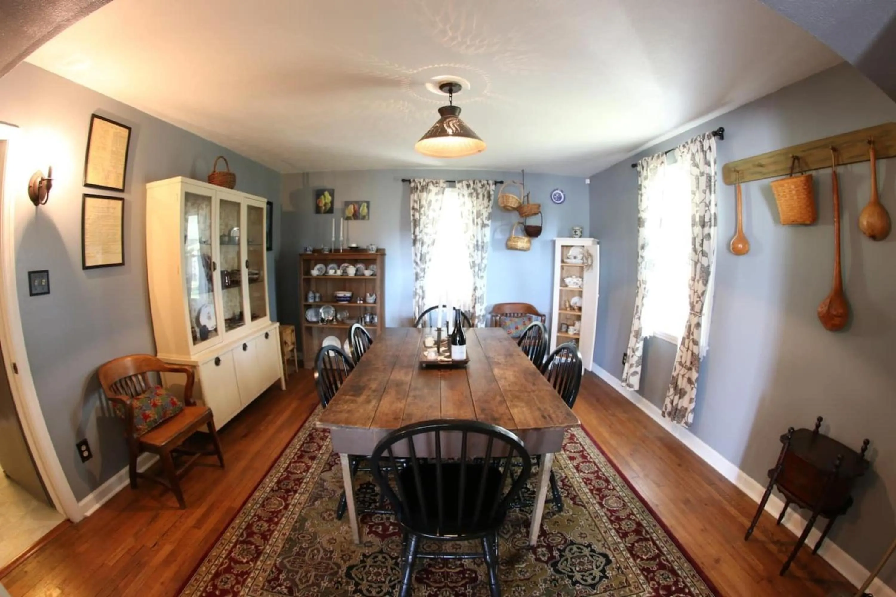 Dining area in Awesome Flat Top Farmhouse