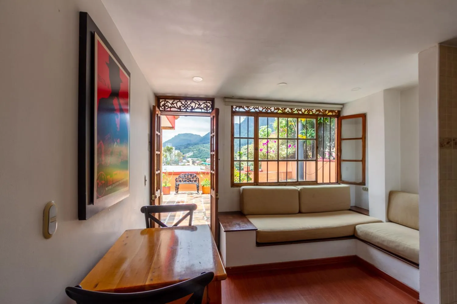 Living room in Apartaestudios La Candelaria