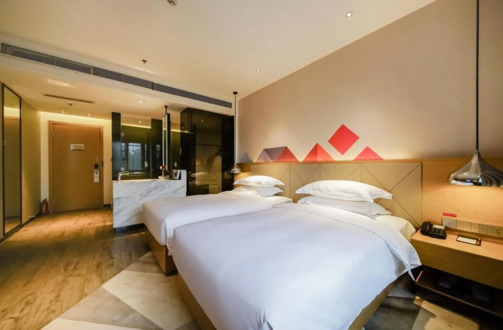 Bed in Borrman International Hotel Canton Tower Chigang Metro Station Flagship Branch