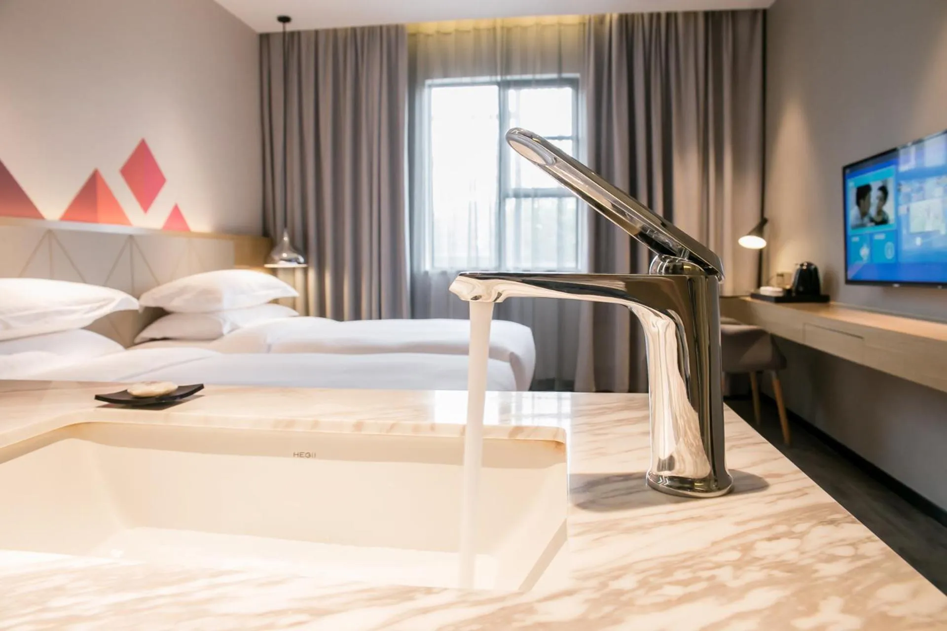 Bed in Borrman International Hotel Canton Tower Chigang Metro Station Flagship Branch