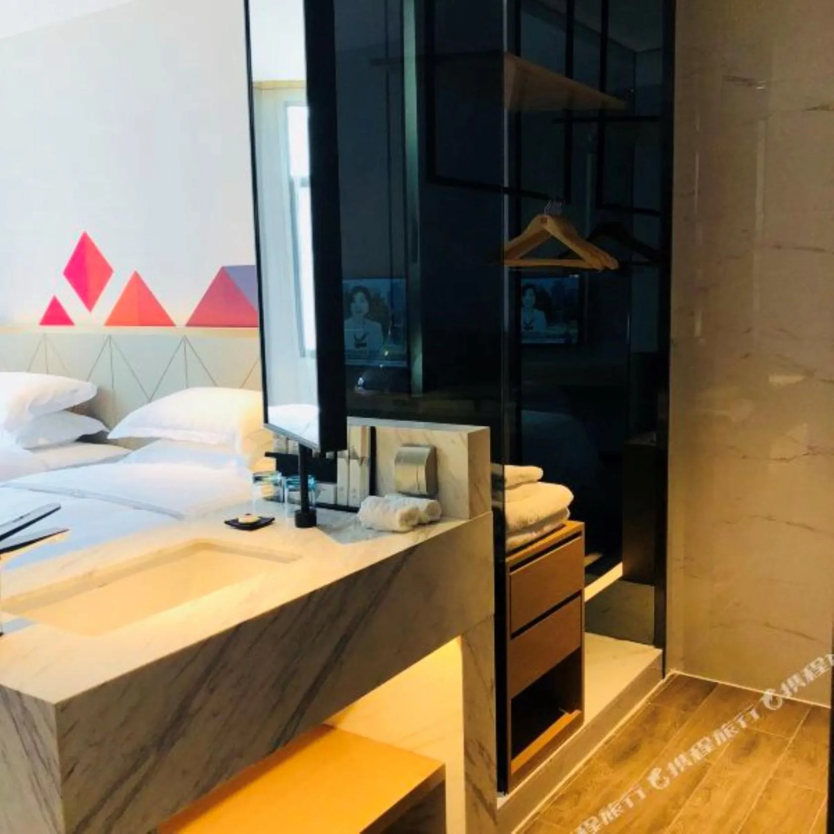 Bed in Borrman International Hotel Canton Tower Chigang Metro Station Flagship Branch