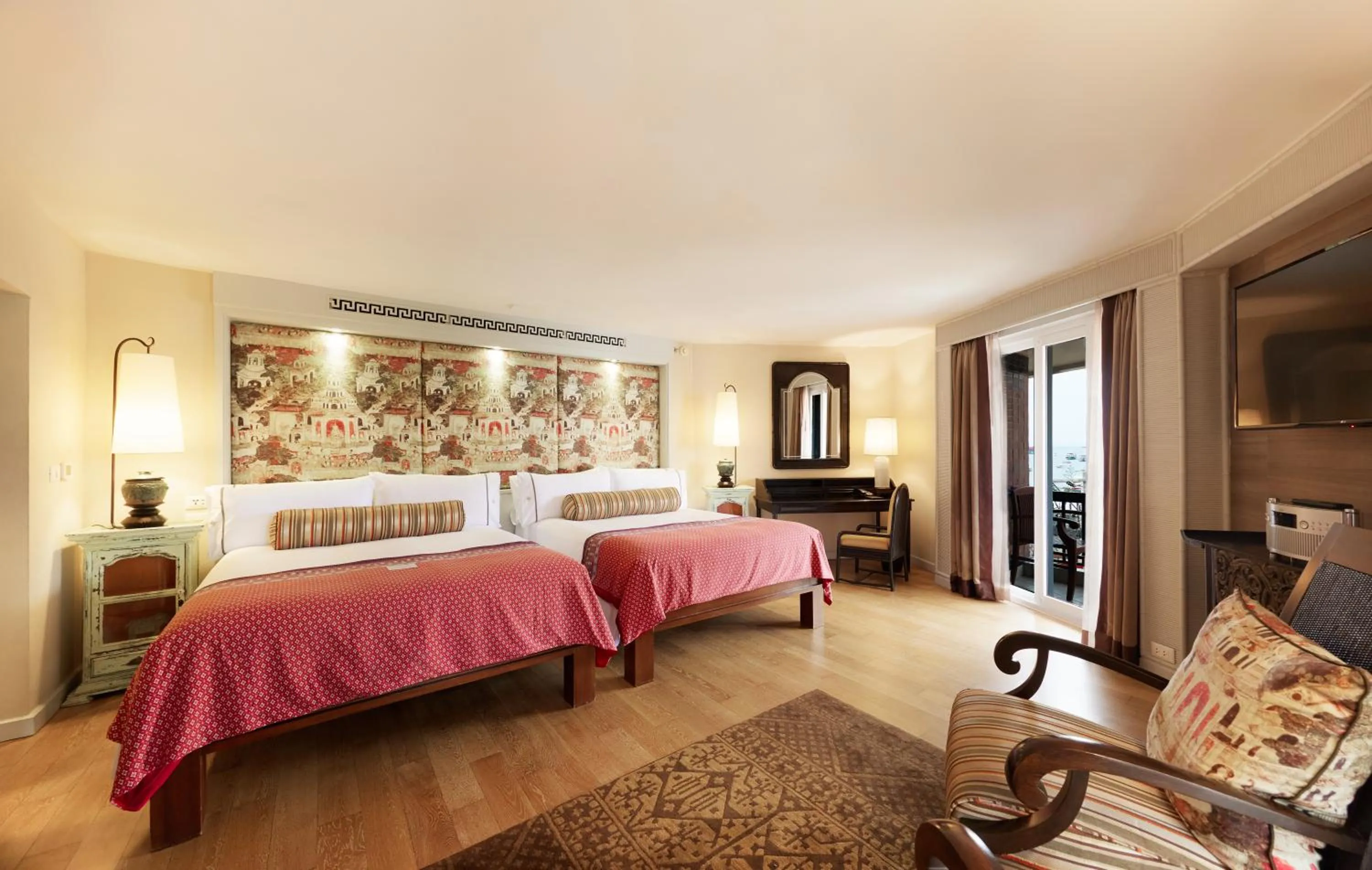 Bed in Siam Bayshore Resort Pattaya