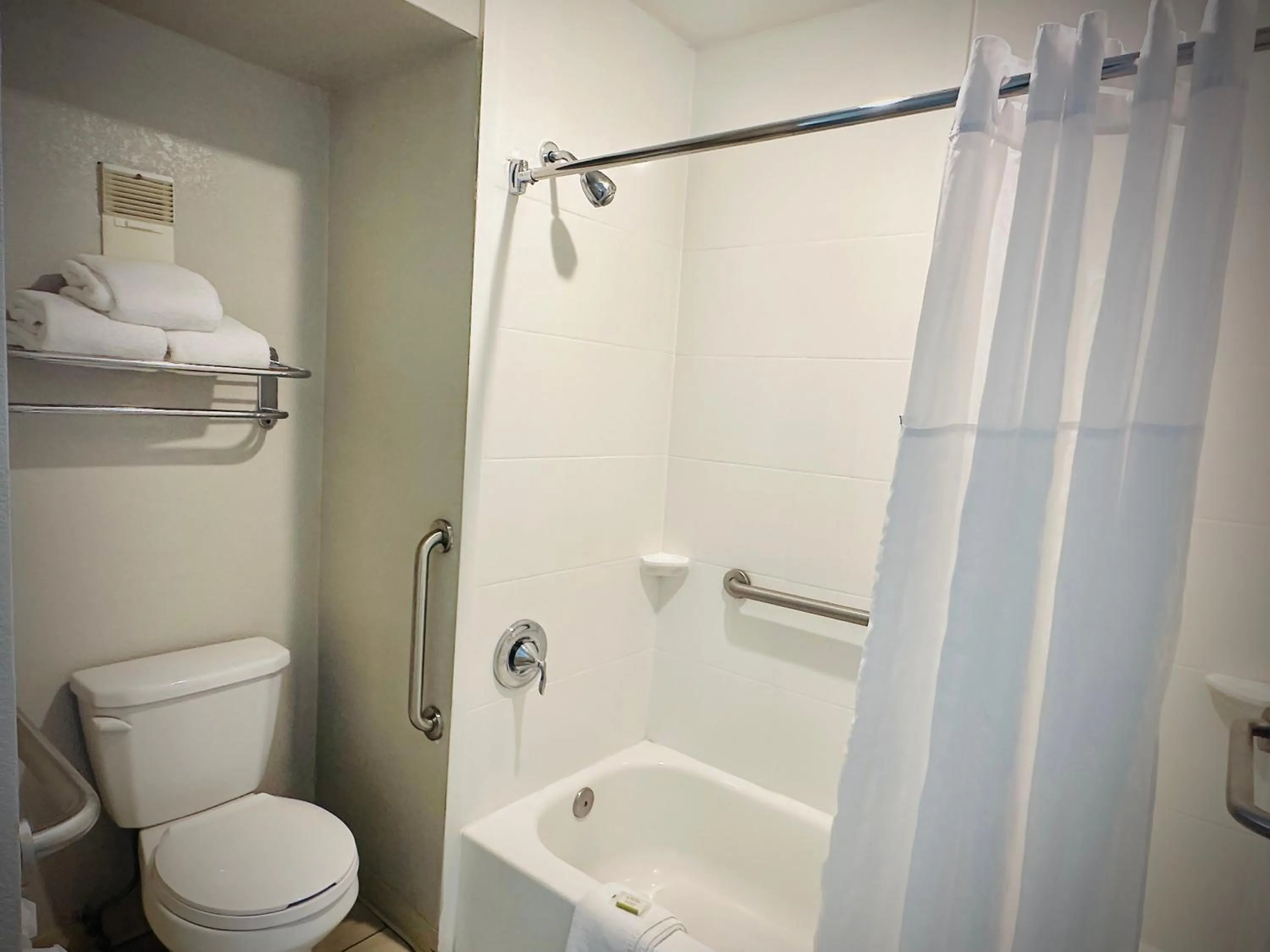 Bathroom in Days Inn by Wyndham WestEnd Alexandria,VA Washington DC Area