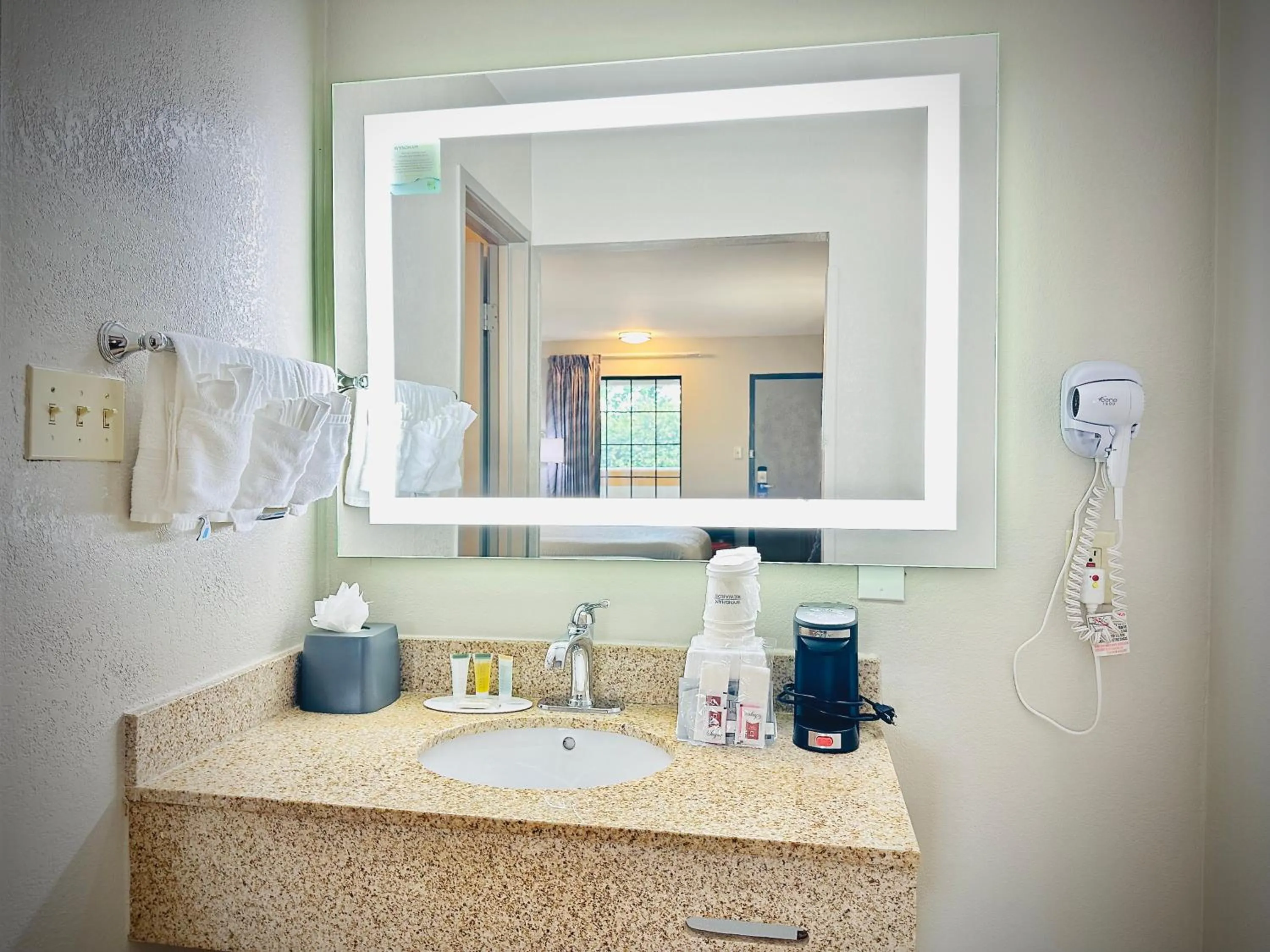 Bathroom in Days Inn by Wyndham WestEnd Alexandria,VA Washington DC Area