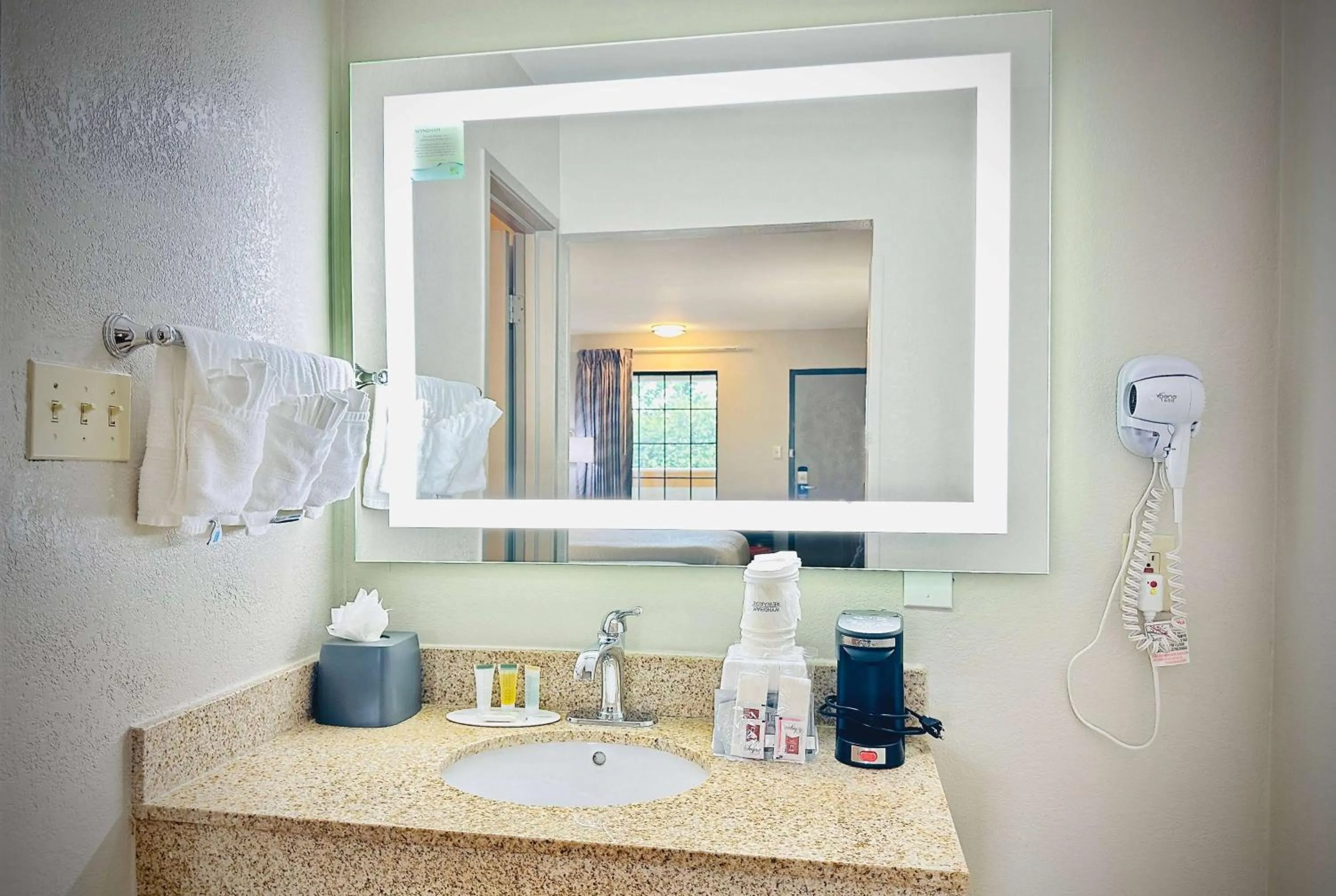 Bathroom in Days Inn by Wyndham WestEnd Alexandria,VA Washington DC Area