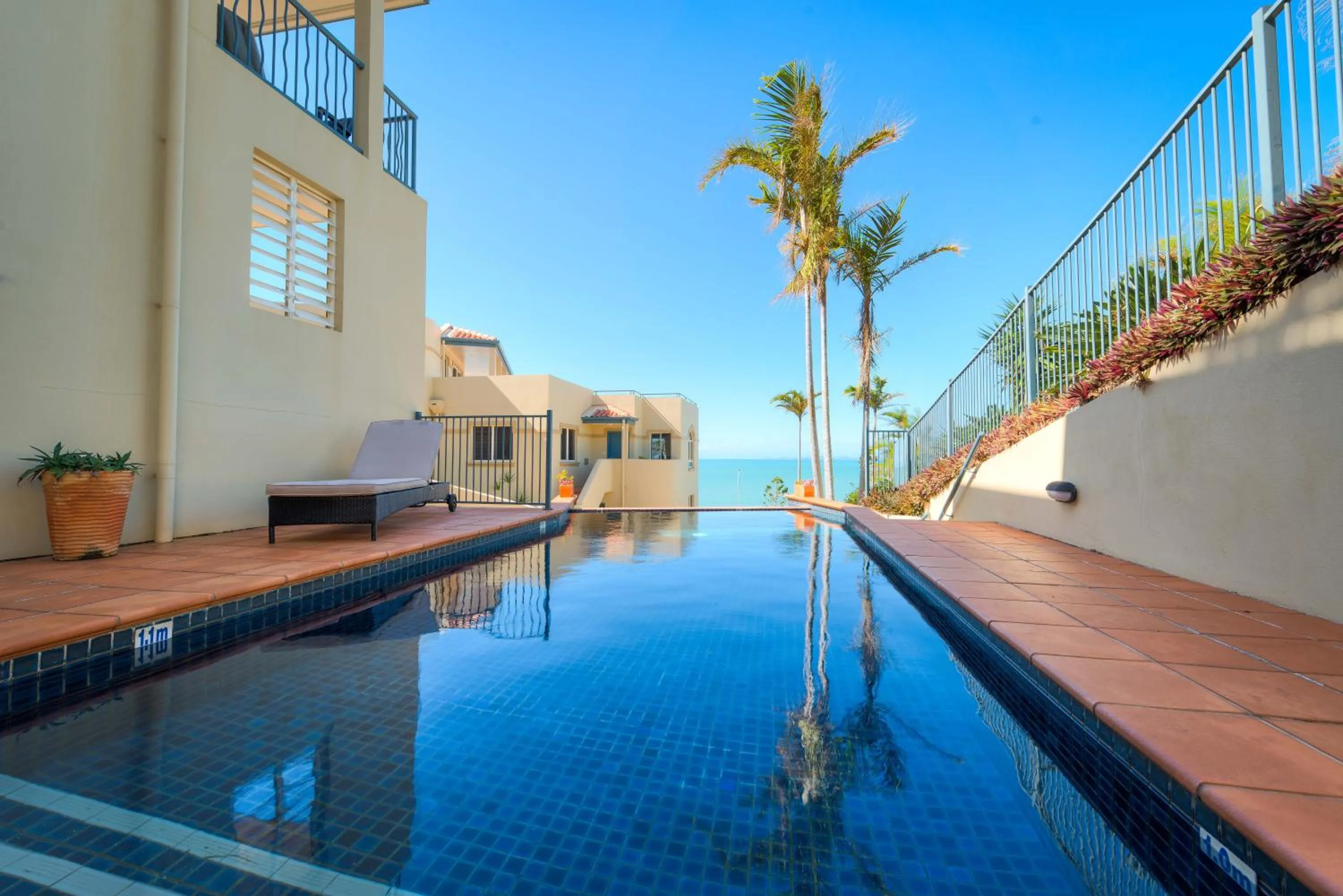 Pool view in Villa Mar Colina