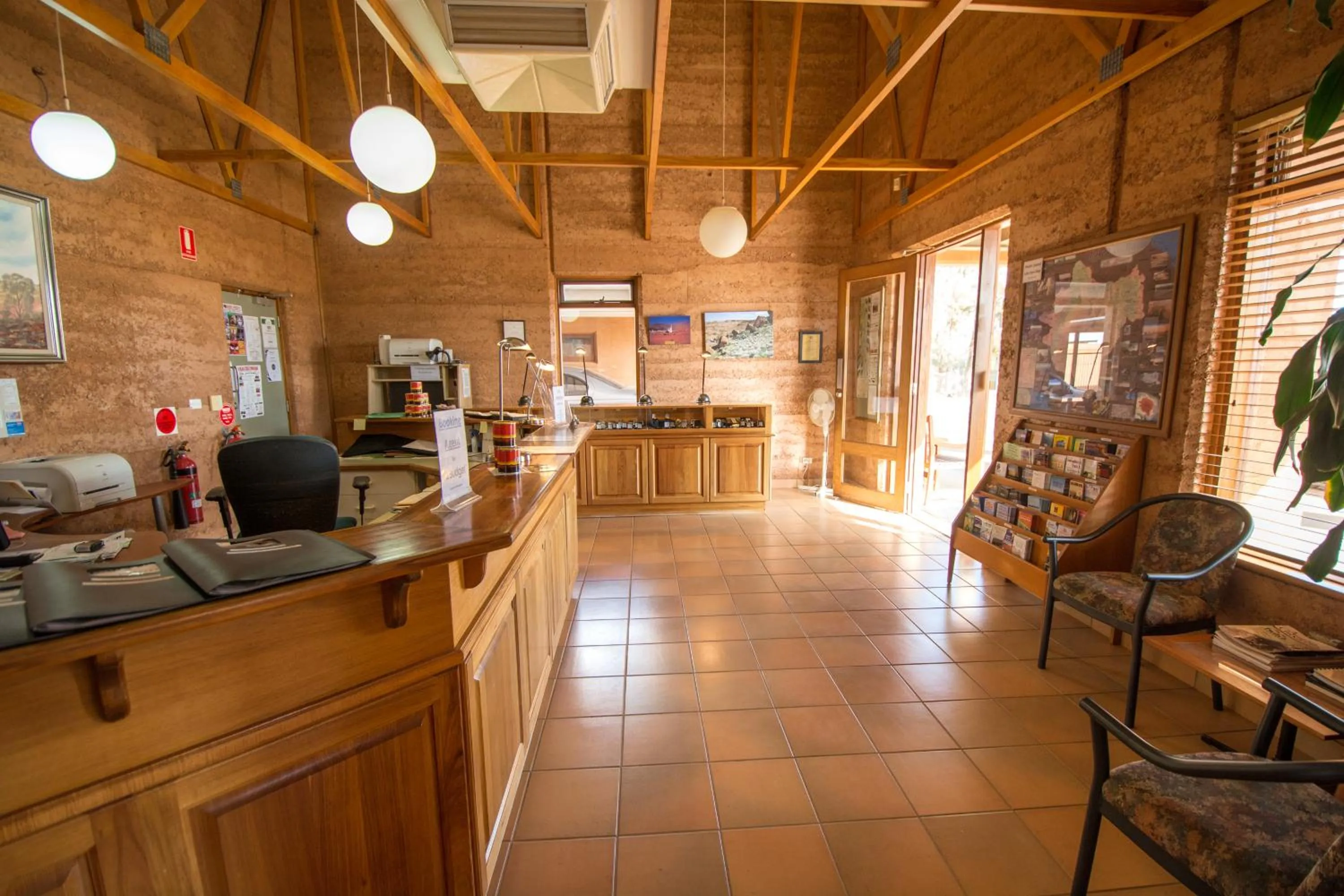 Lobby or reception in Mud Hut Motel