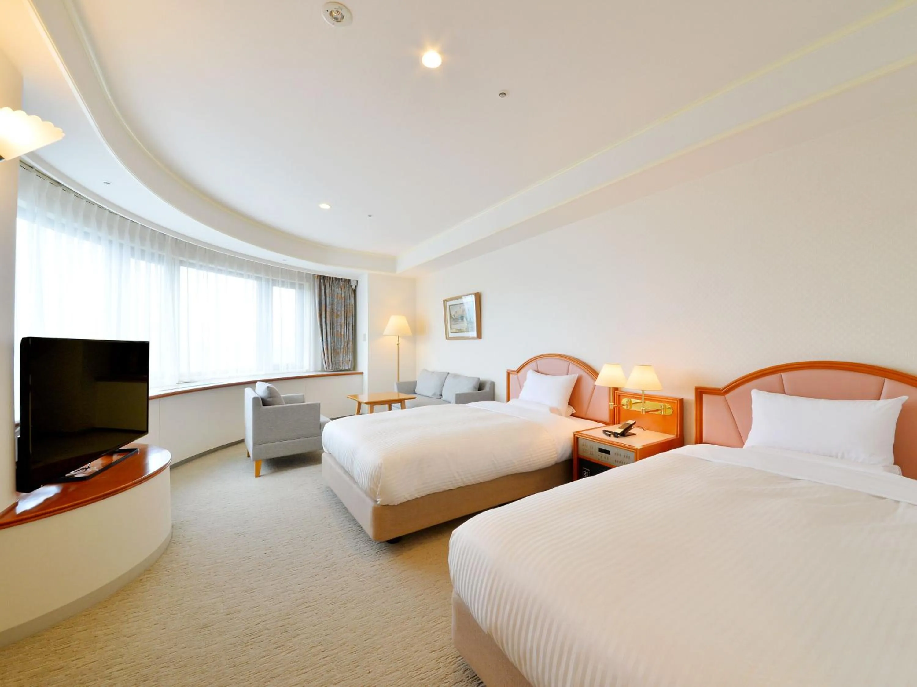 Photo of the whole room, Bed in Hakodate Kokusai Hotel