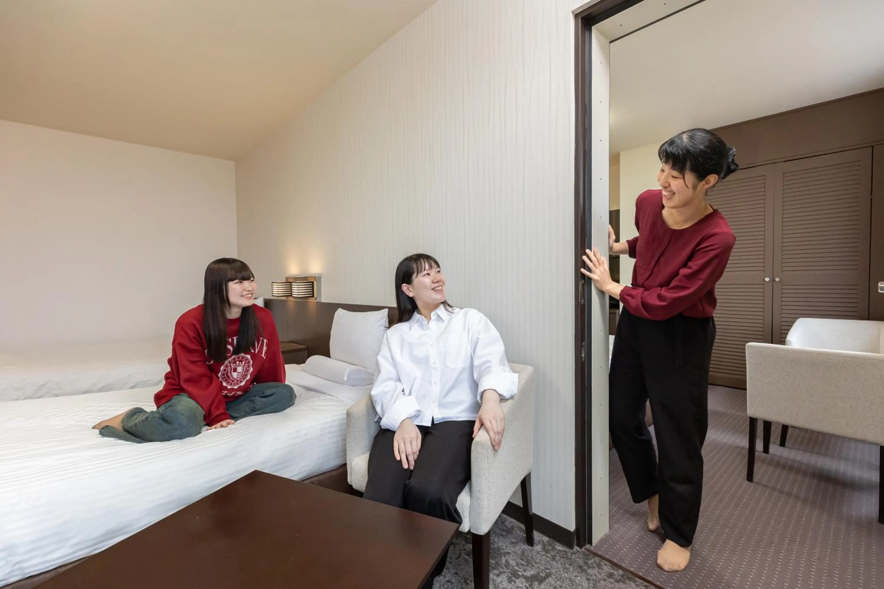 Photo of the whole room, Bed in Hakodate Kokusai Hotel