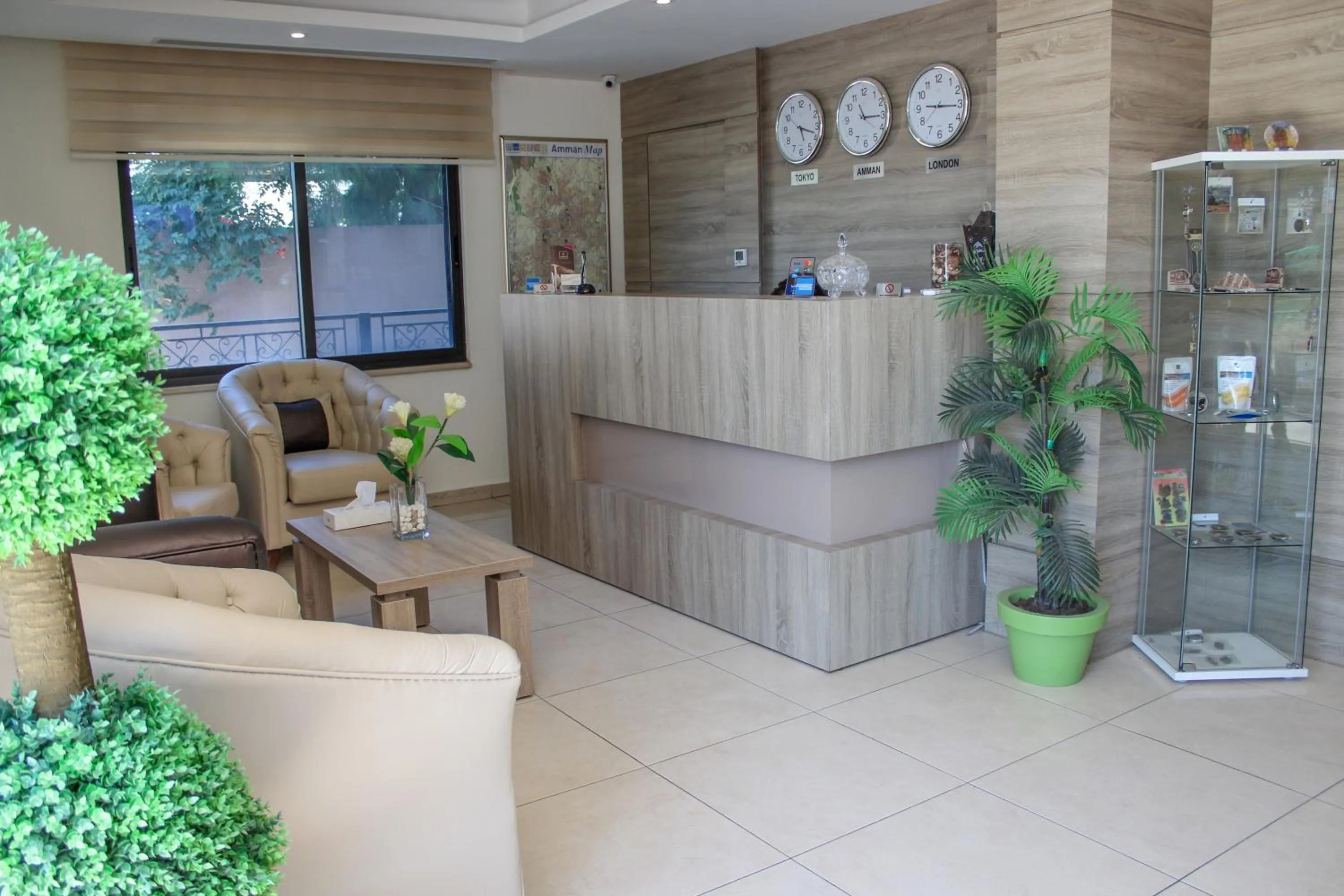 Lobby or reception in Almond Hotel Apartments