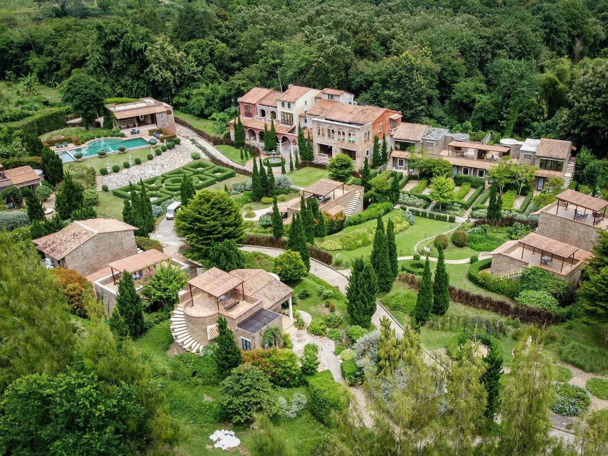 Bird's eye view in La Toscana