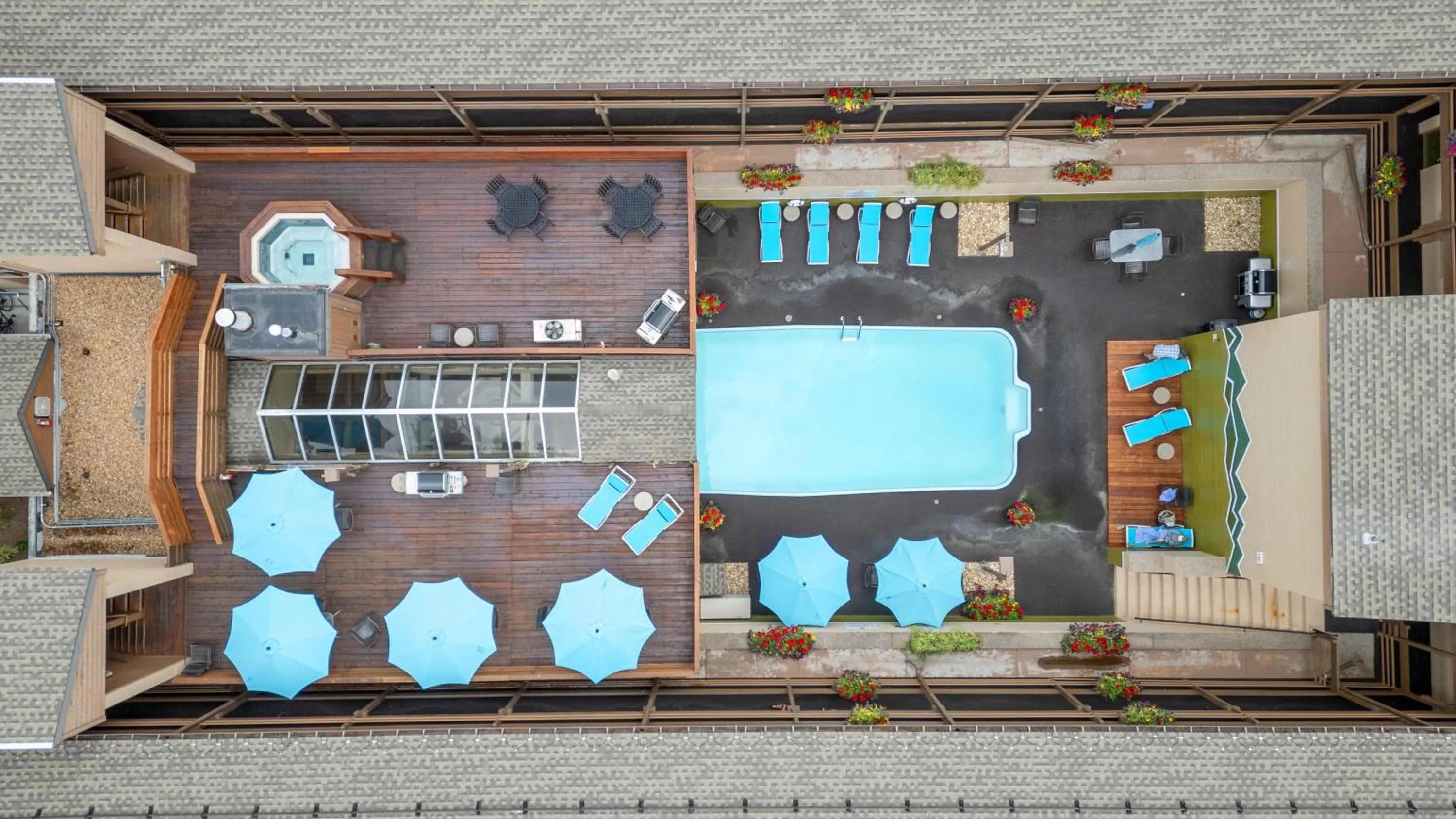 Bird's eye view in Eagle Point Resort