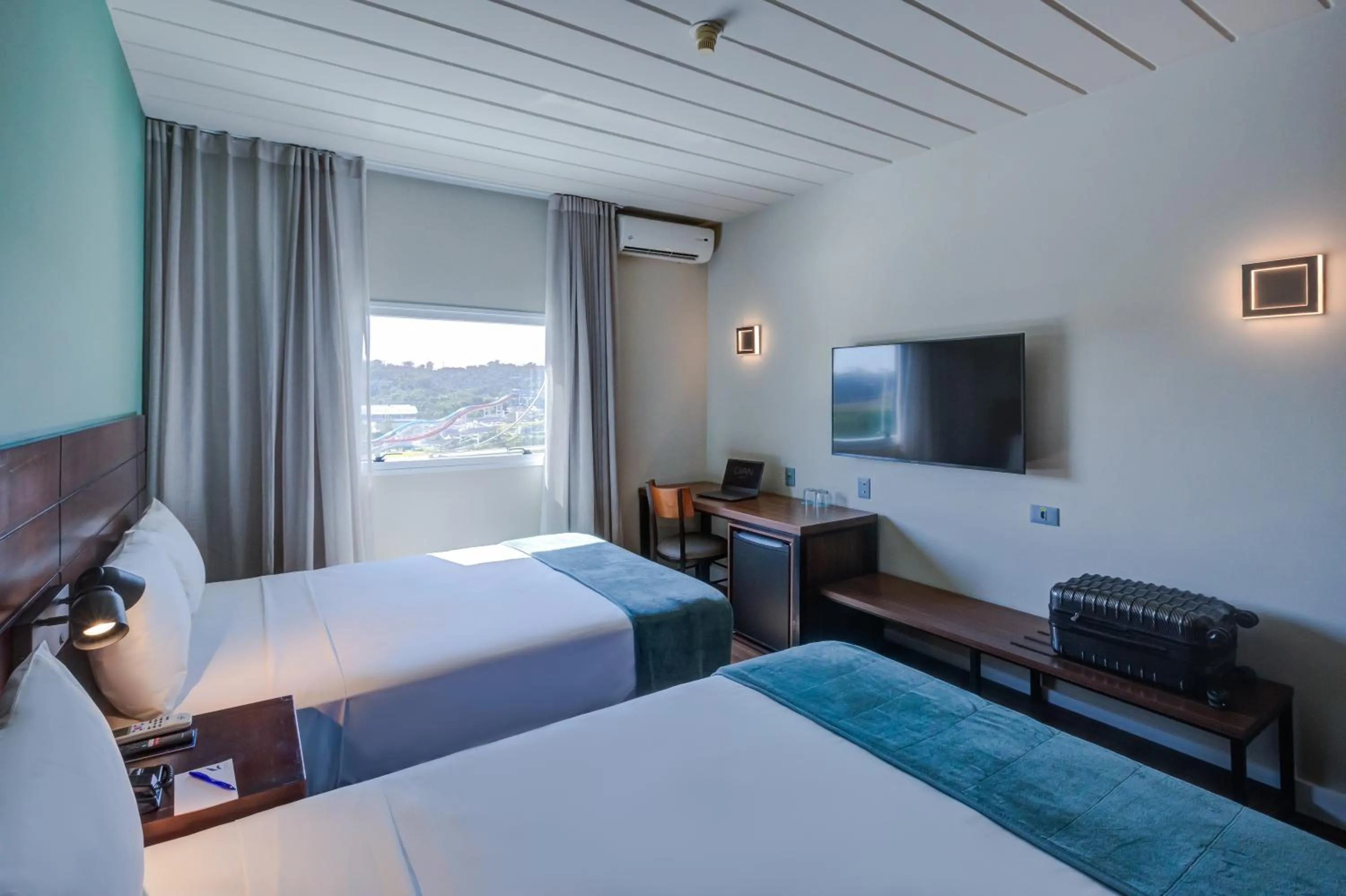 View (from property/room), Bed in Cyan Resort by Atlantica