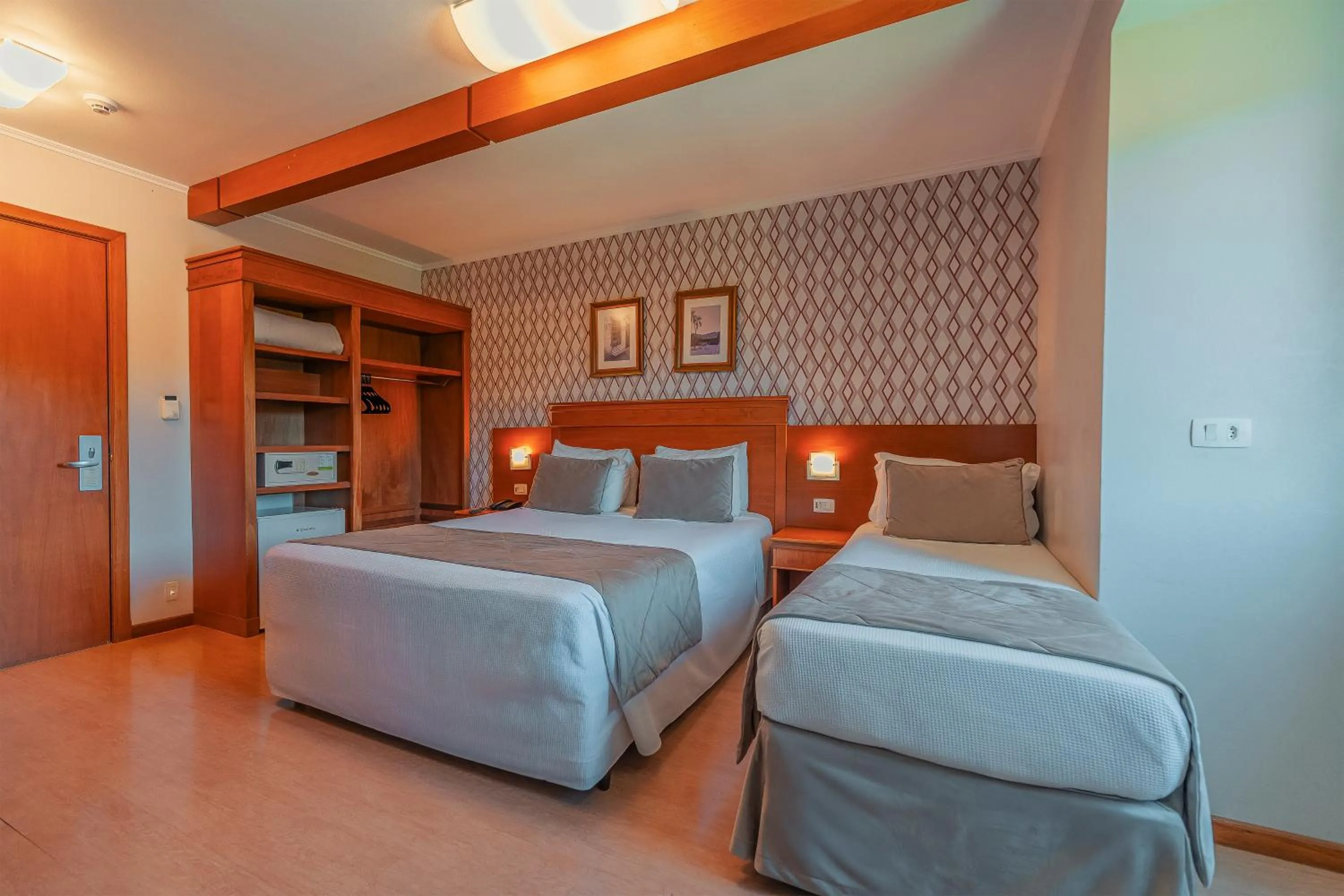 View (from property/room), Bed in Hotel Laghetto Premio