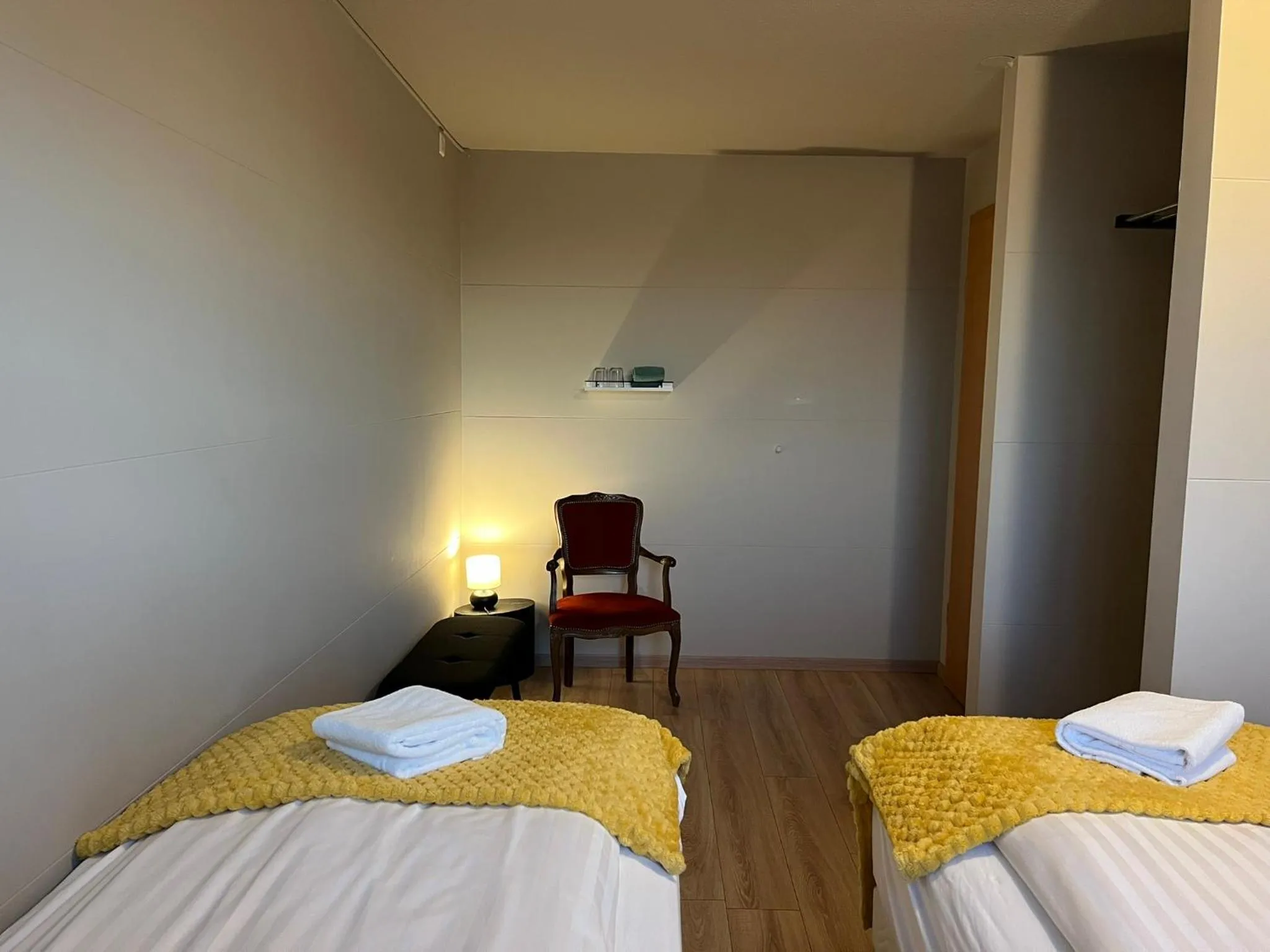 Bed in Guesthouse Hvammur by the Harbour