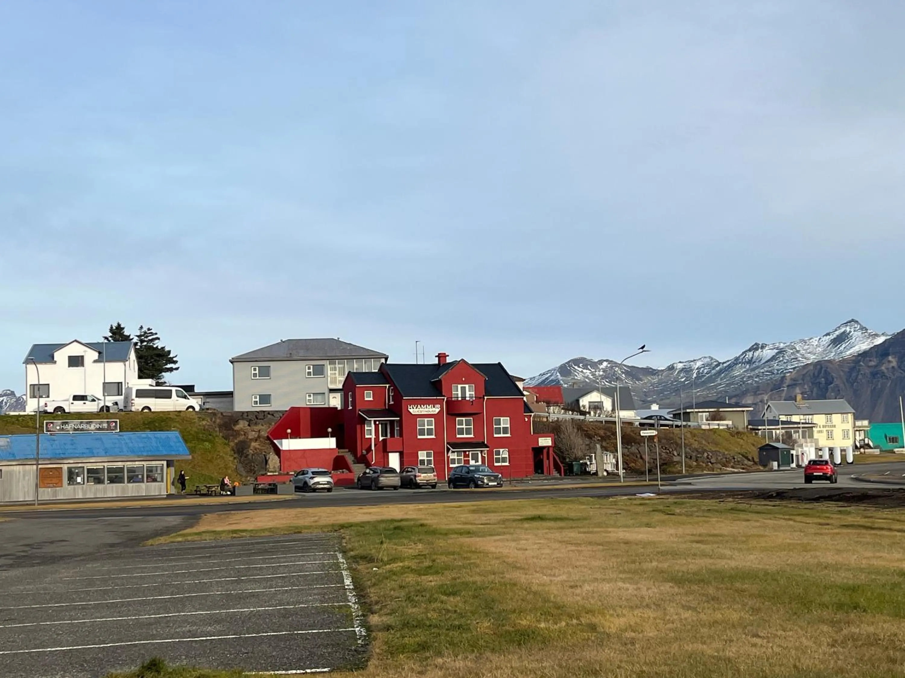 Property building in Guesthouse Hvammur by the Harbour