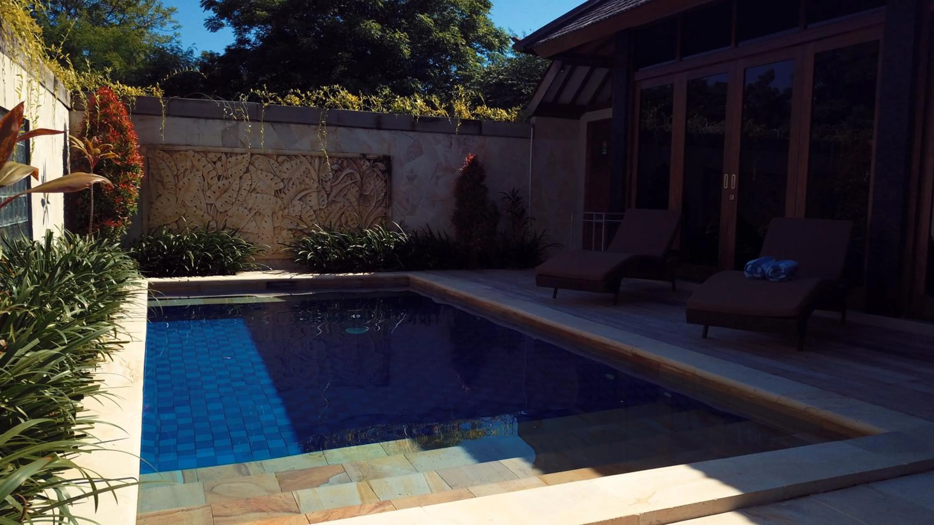Pool view in Gili Palms Villas
