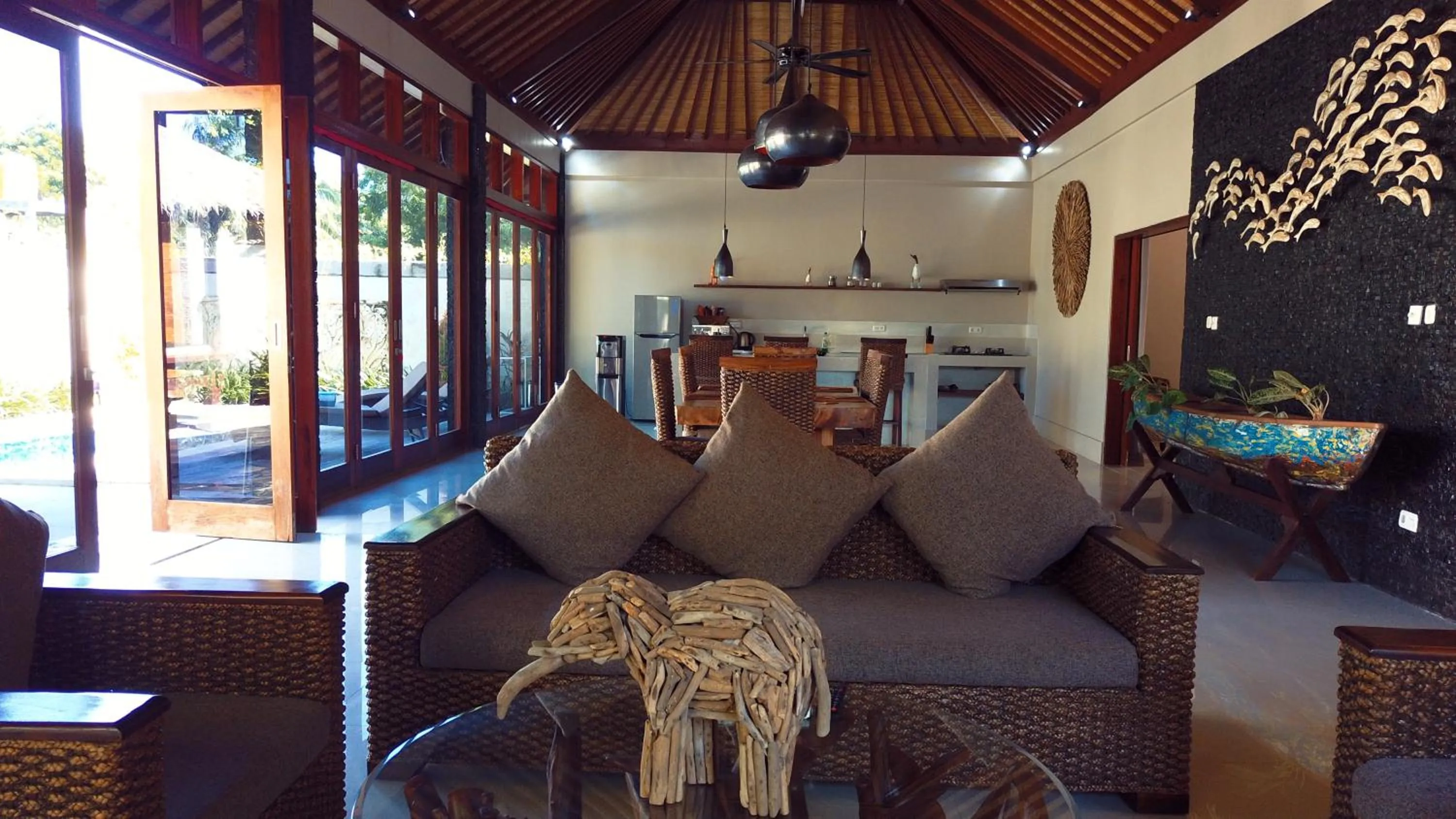 Living room in Gili Palms Villas
