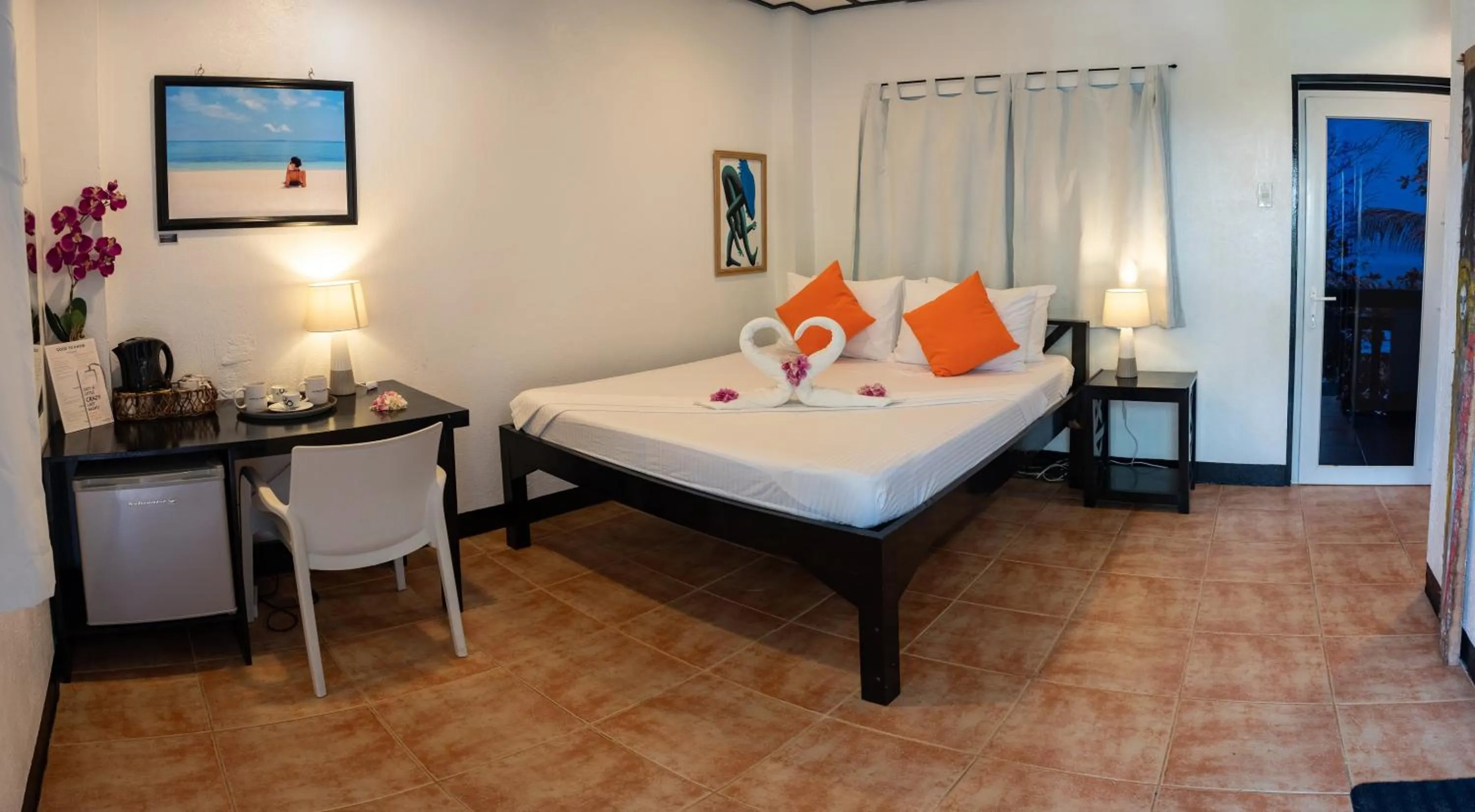 Bed in Hippocampus Beach Resort