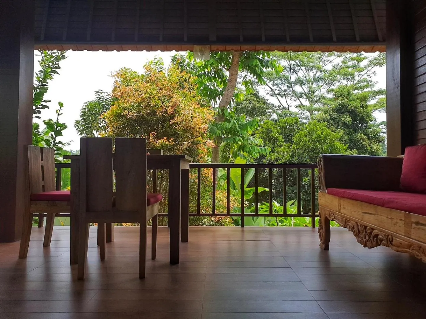 Balcony/Terrace in Secluded Jungle Villa