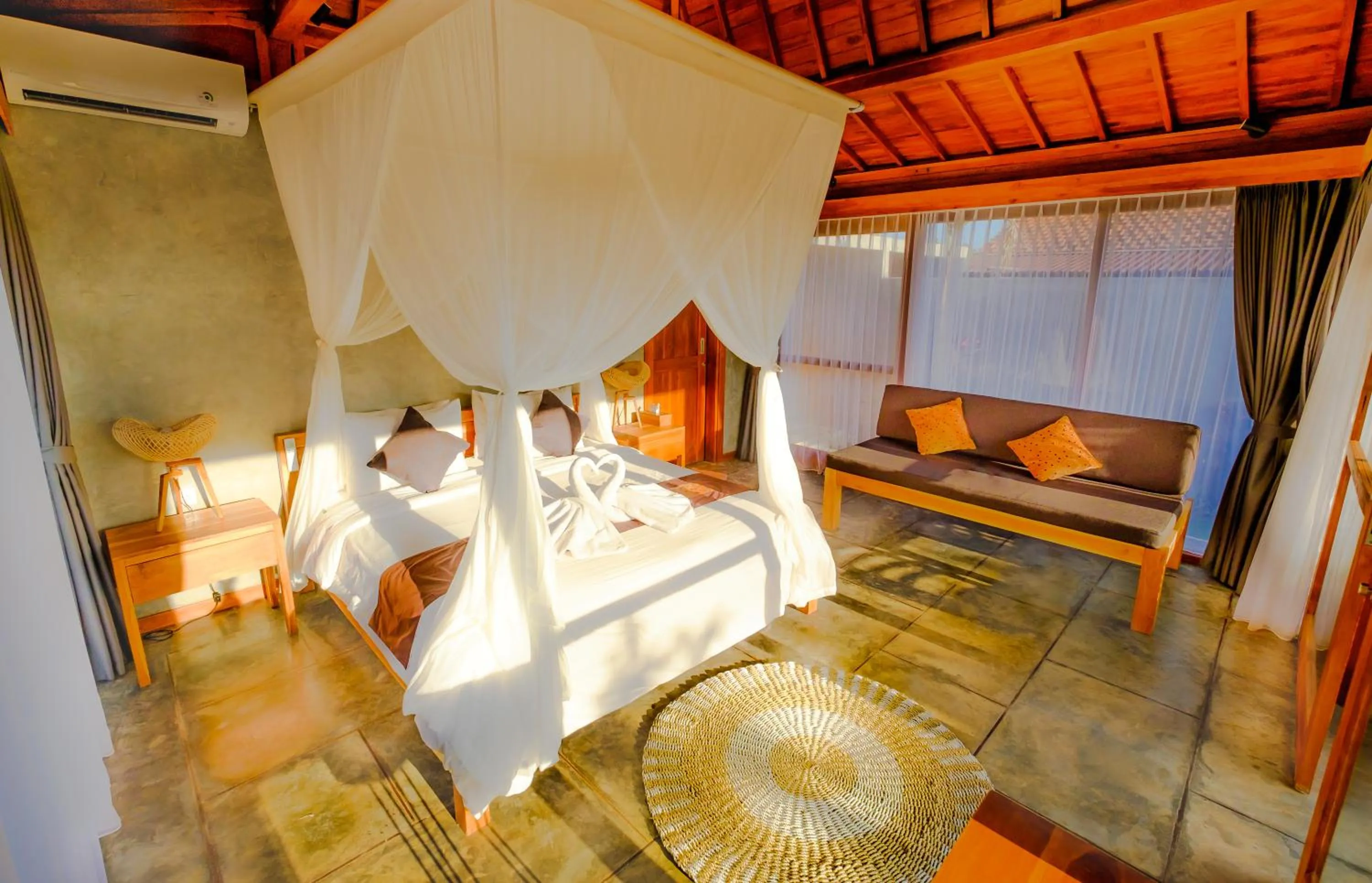 Day, Bed in Canggu Wooden Green Paradise