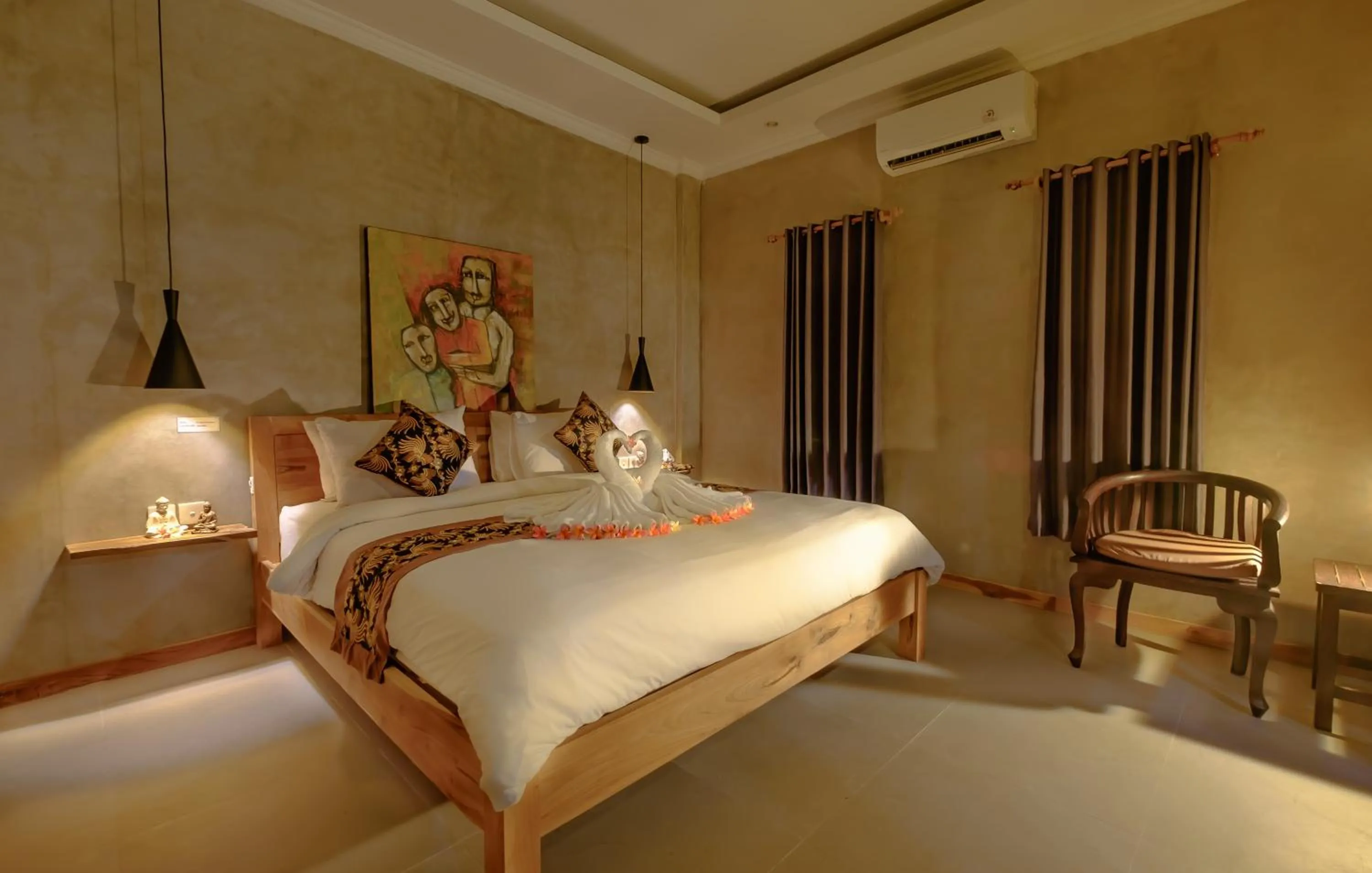 Bed in Canggu Wooden Green Paradise