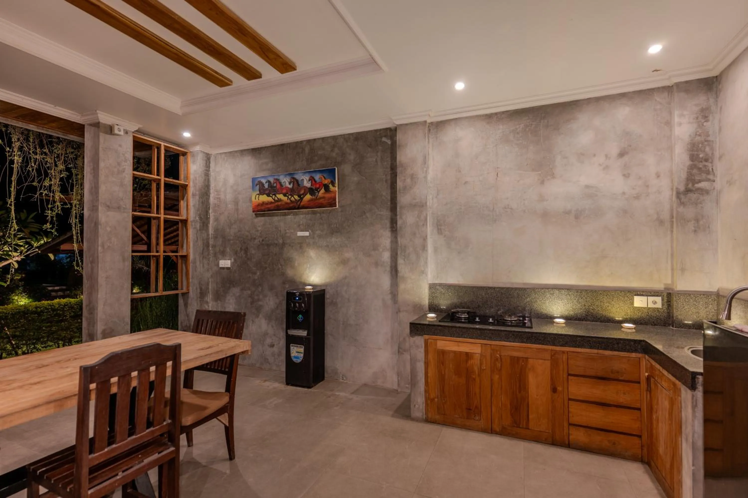 Kitchen or kitchenette in Canggu Wooden Green Paradise